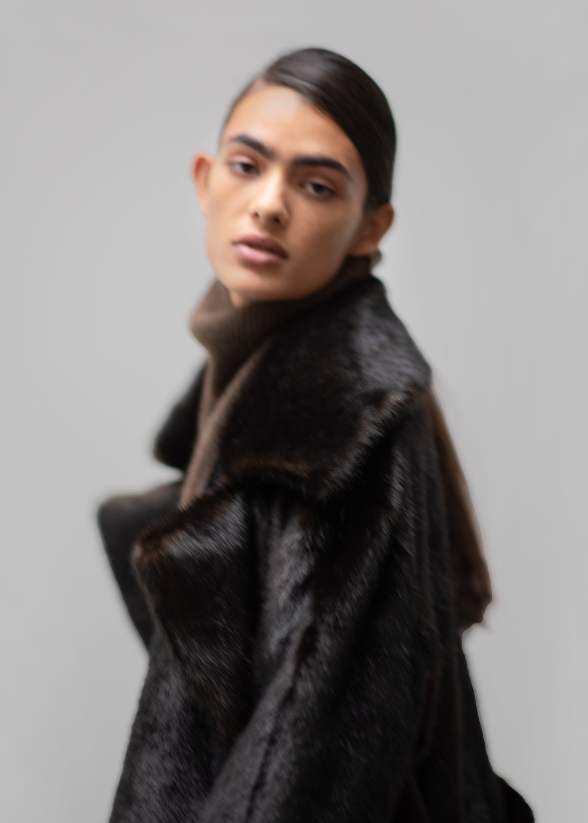 Joni Faux Fur Coat - Dark Espresso - 7