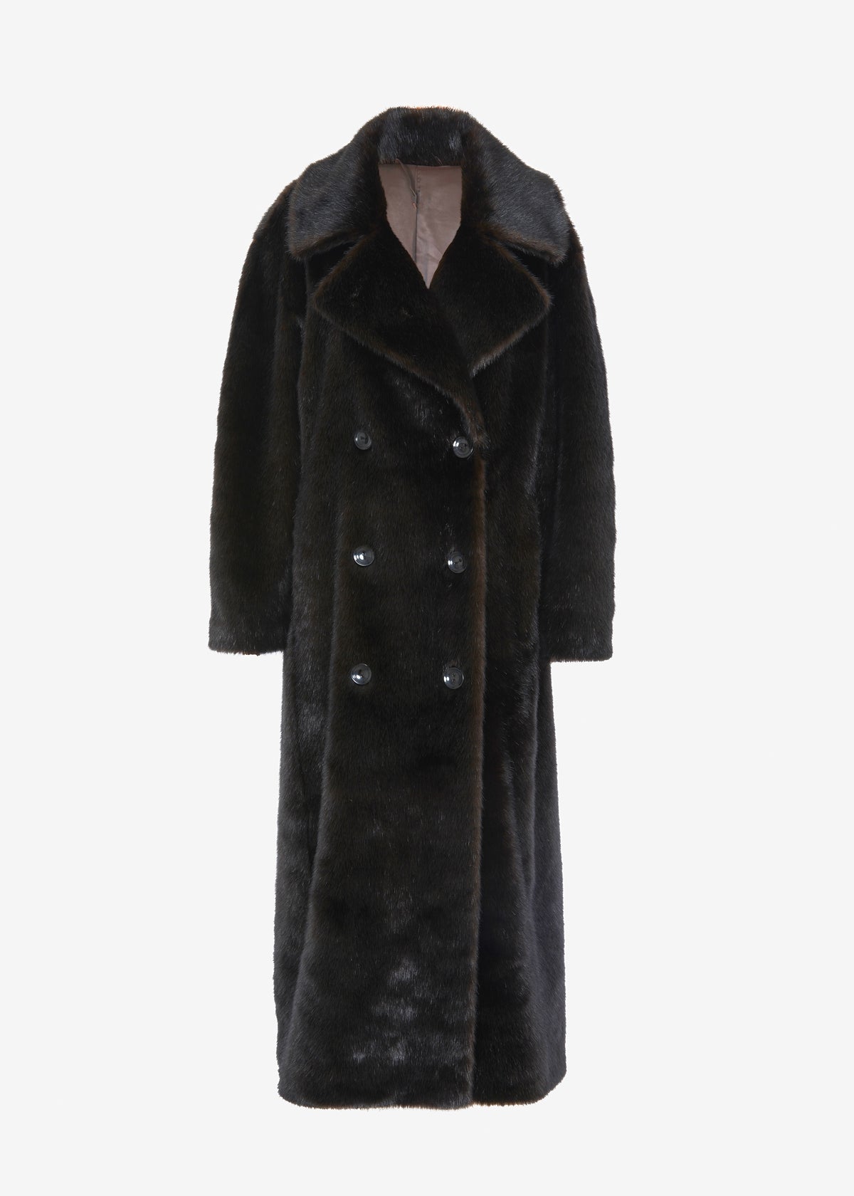 Joni Faux Fur Coat - Dark Espresso - 9