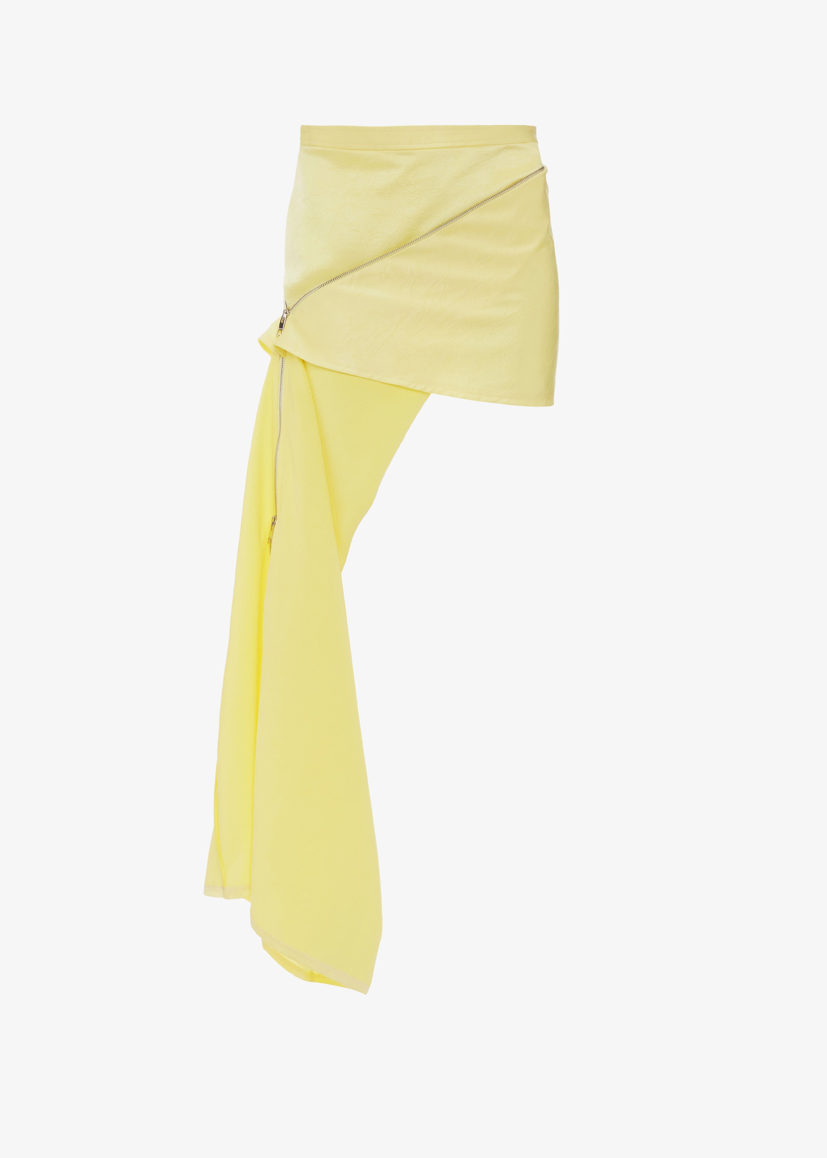 JW Anderson Zip Detail Mini Skirt - Pale Yellow - 8