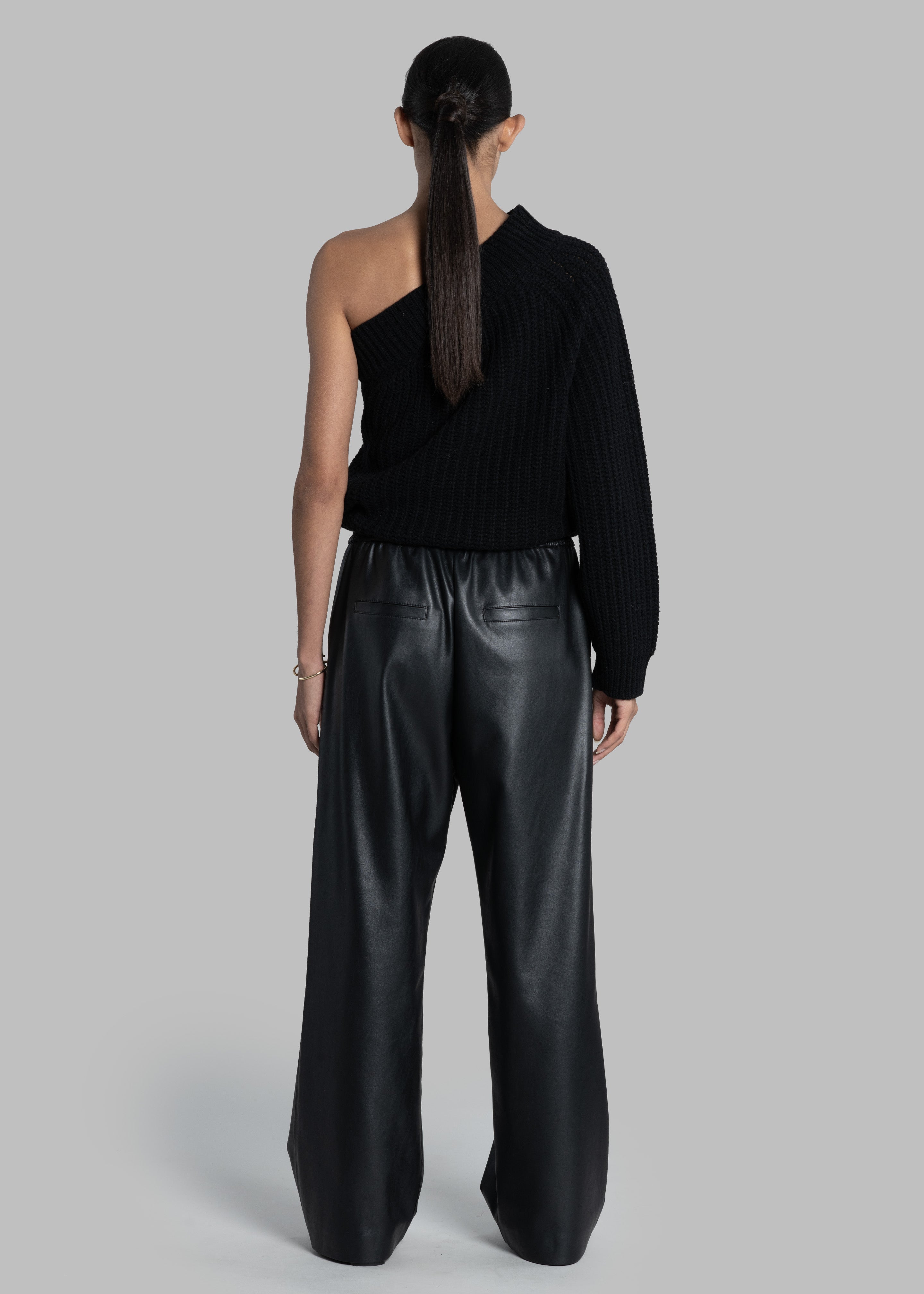 Kelan Faux Leather Pants - Black - 8