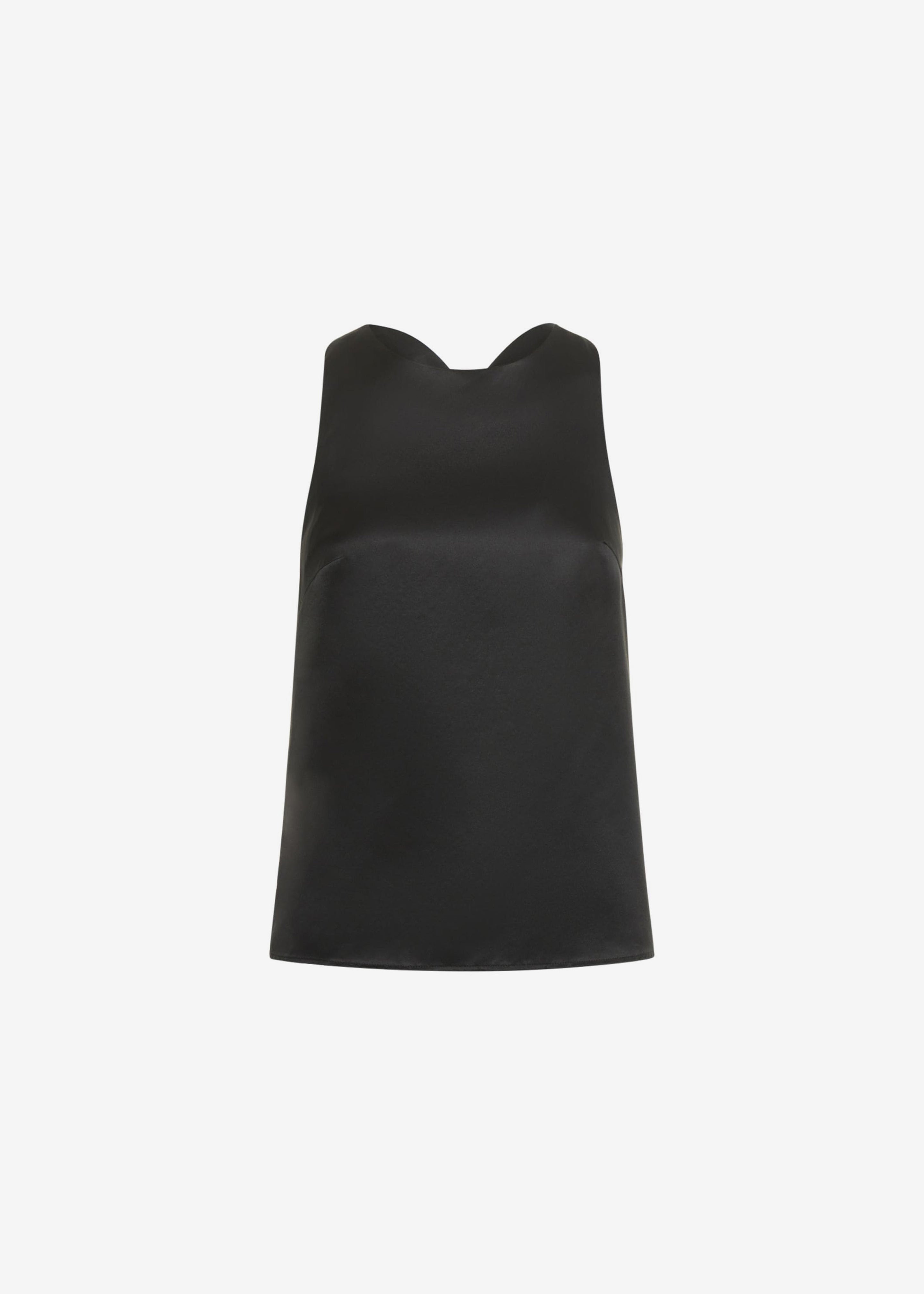 Loulou Studio Estor Silk Tank Top - Black