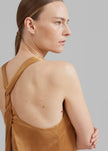 Loulou Studio Estor Silk Tank Top - Camel