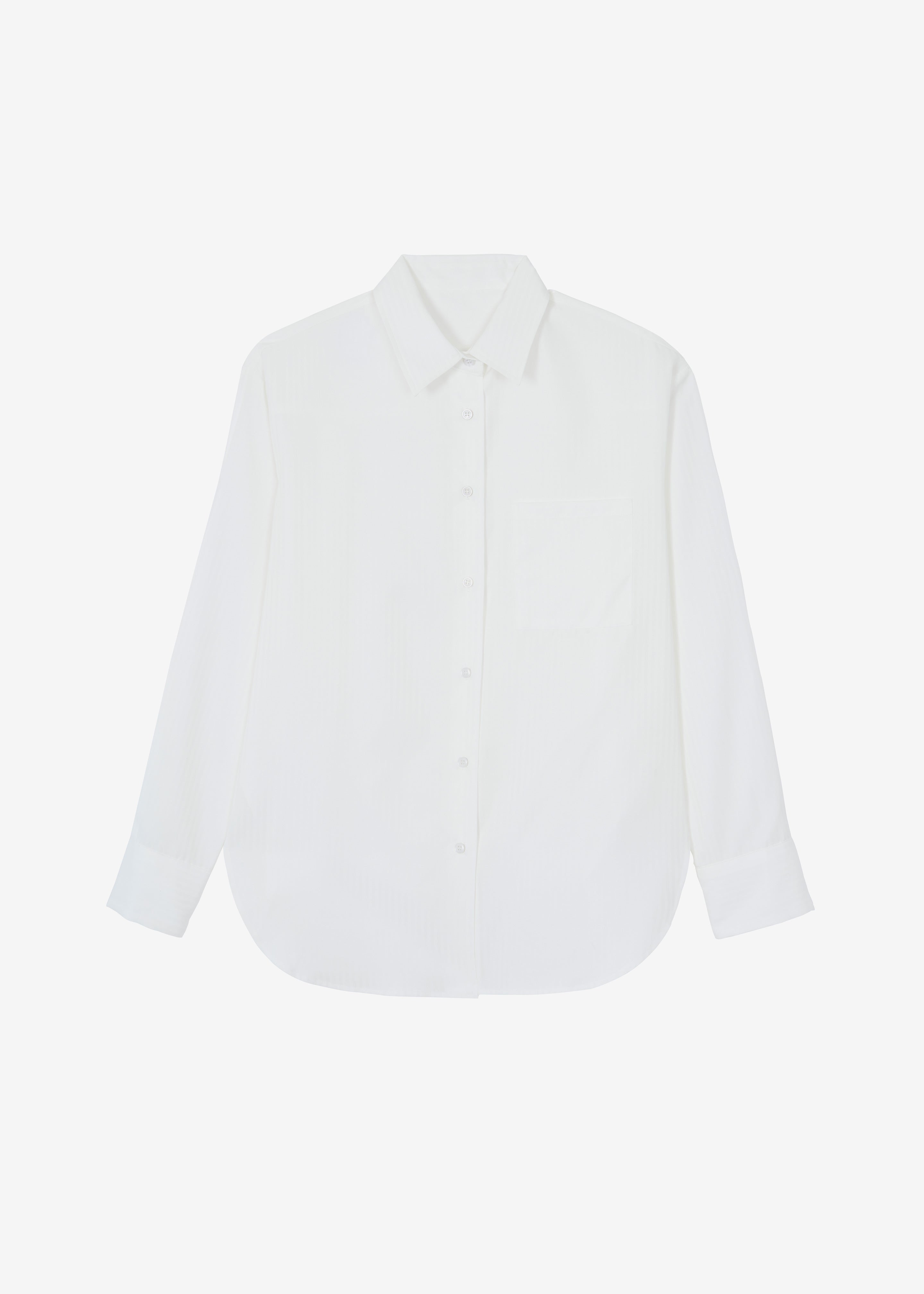 Lui White Shirt - White Stripe - 10