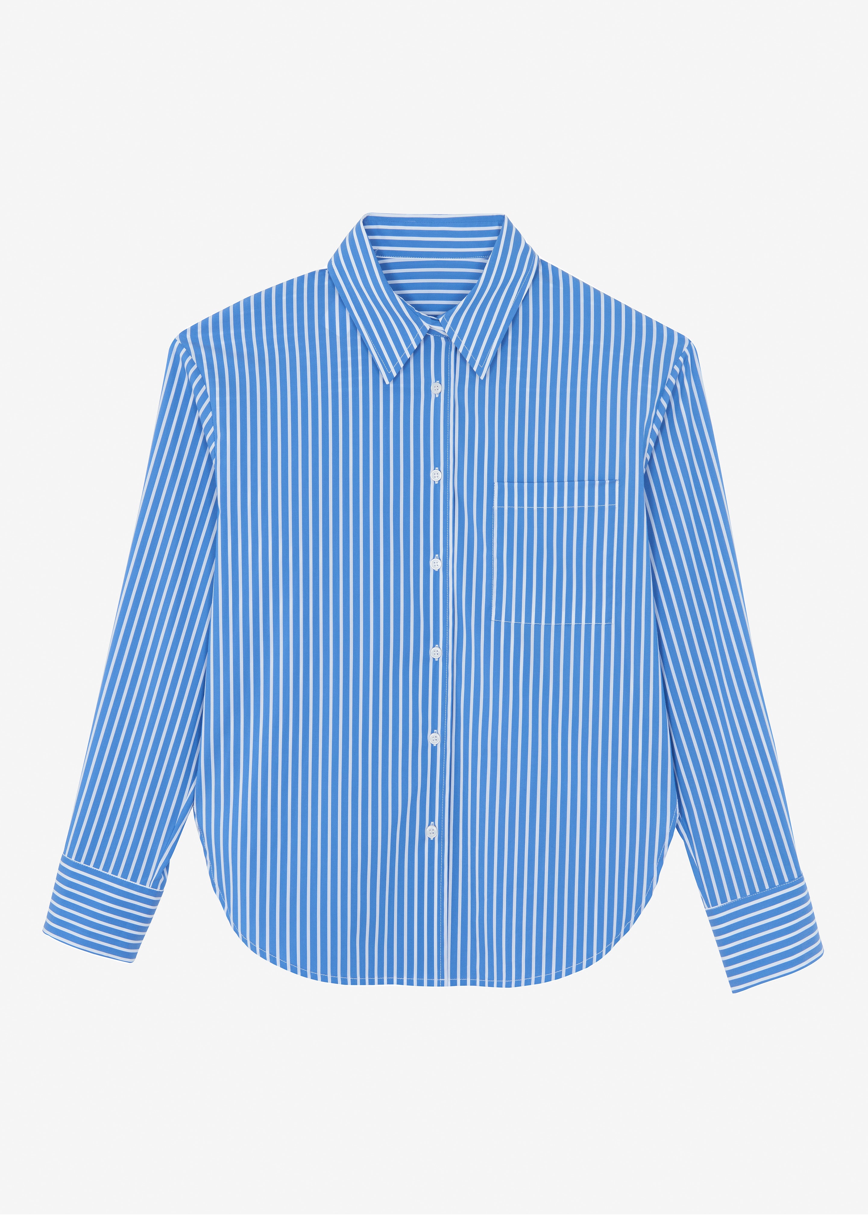 Lui Thin Stripe Shirt - Medium Blue Stripe - 10