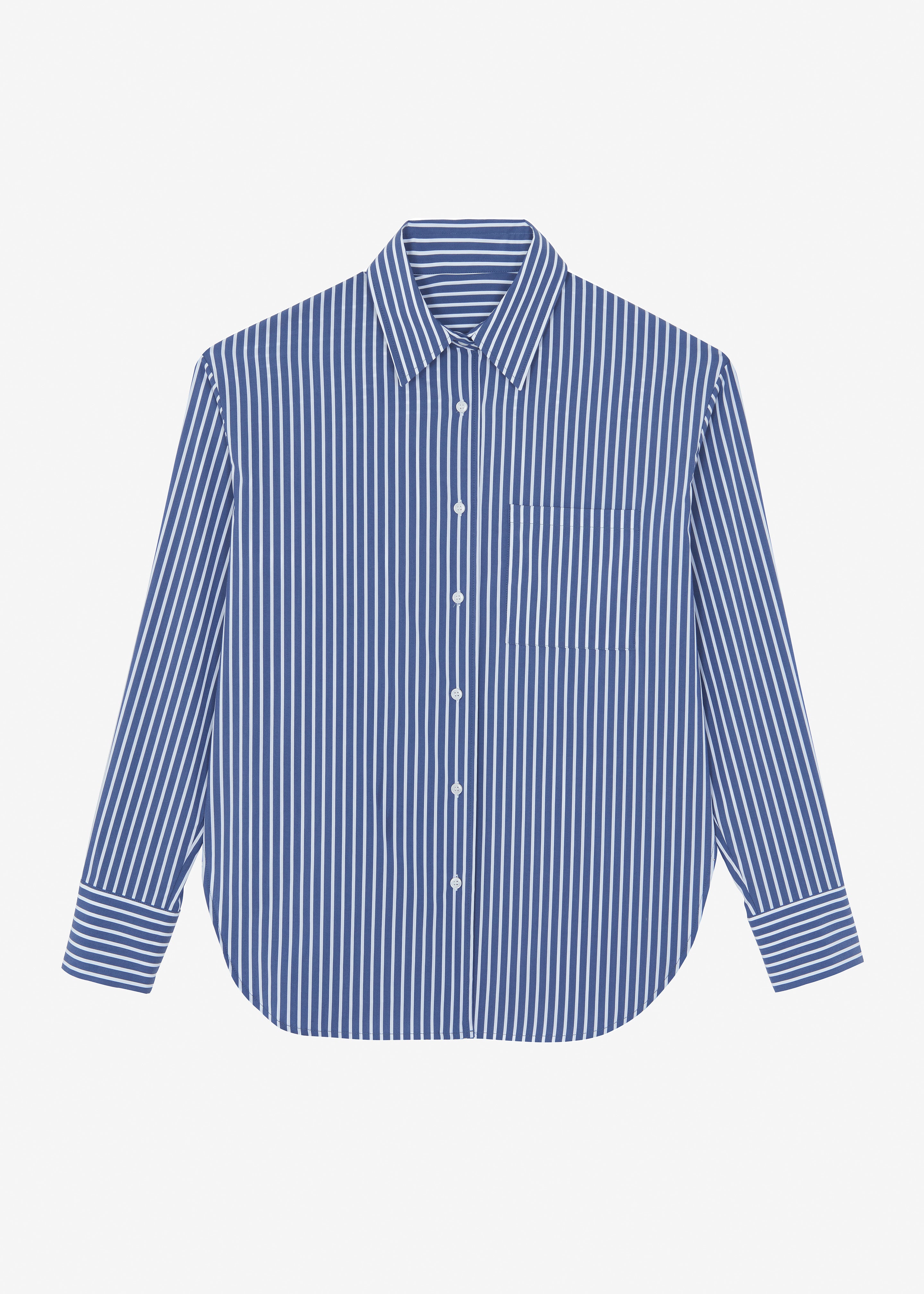 Lui Thin Stripe Shirt - Navy Stripe - 6