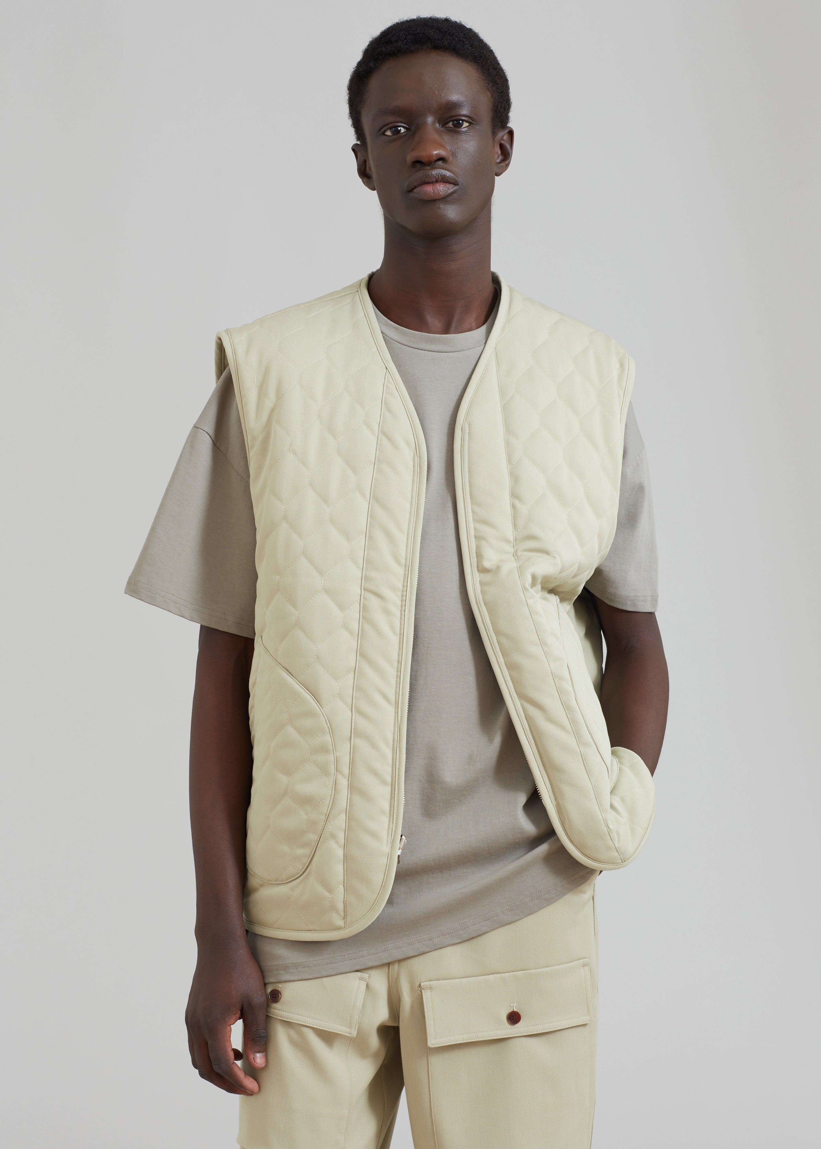 Lant Reversible Vest - Slate Green