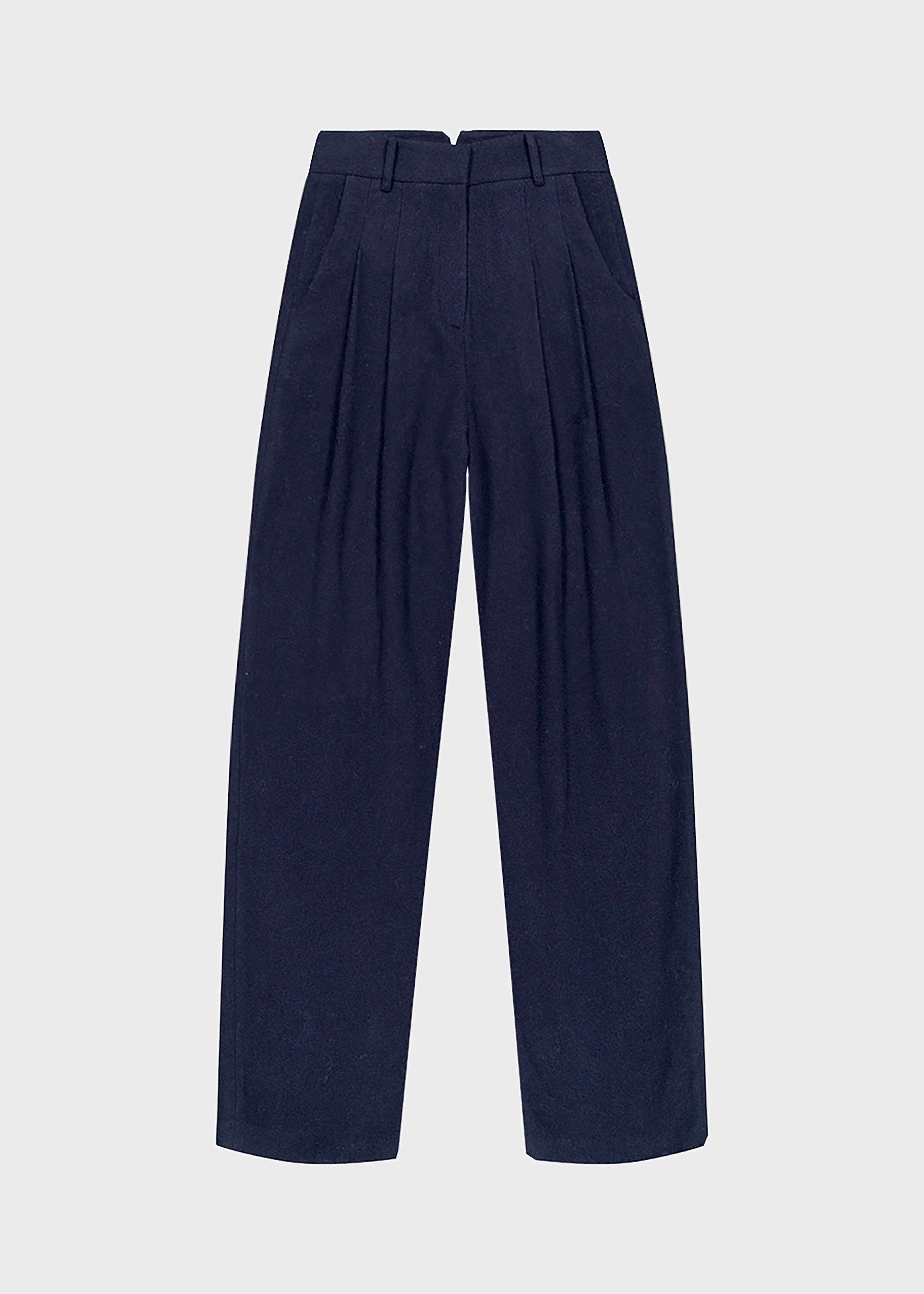 Shop Louis Raphael Navy 100% Wool Pants