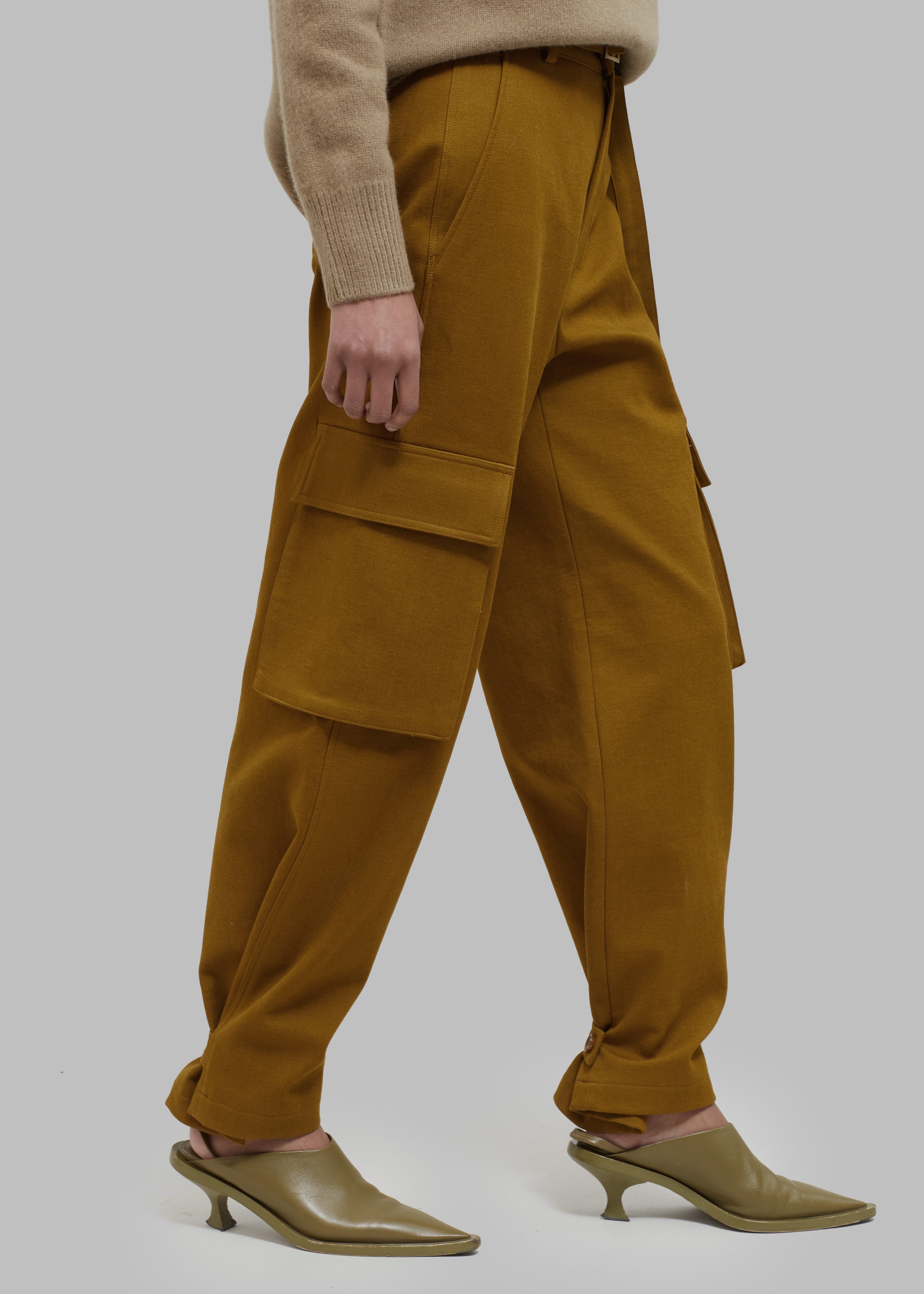 Lin Cargo Pants - Dark Mustard – The Frankie Shop