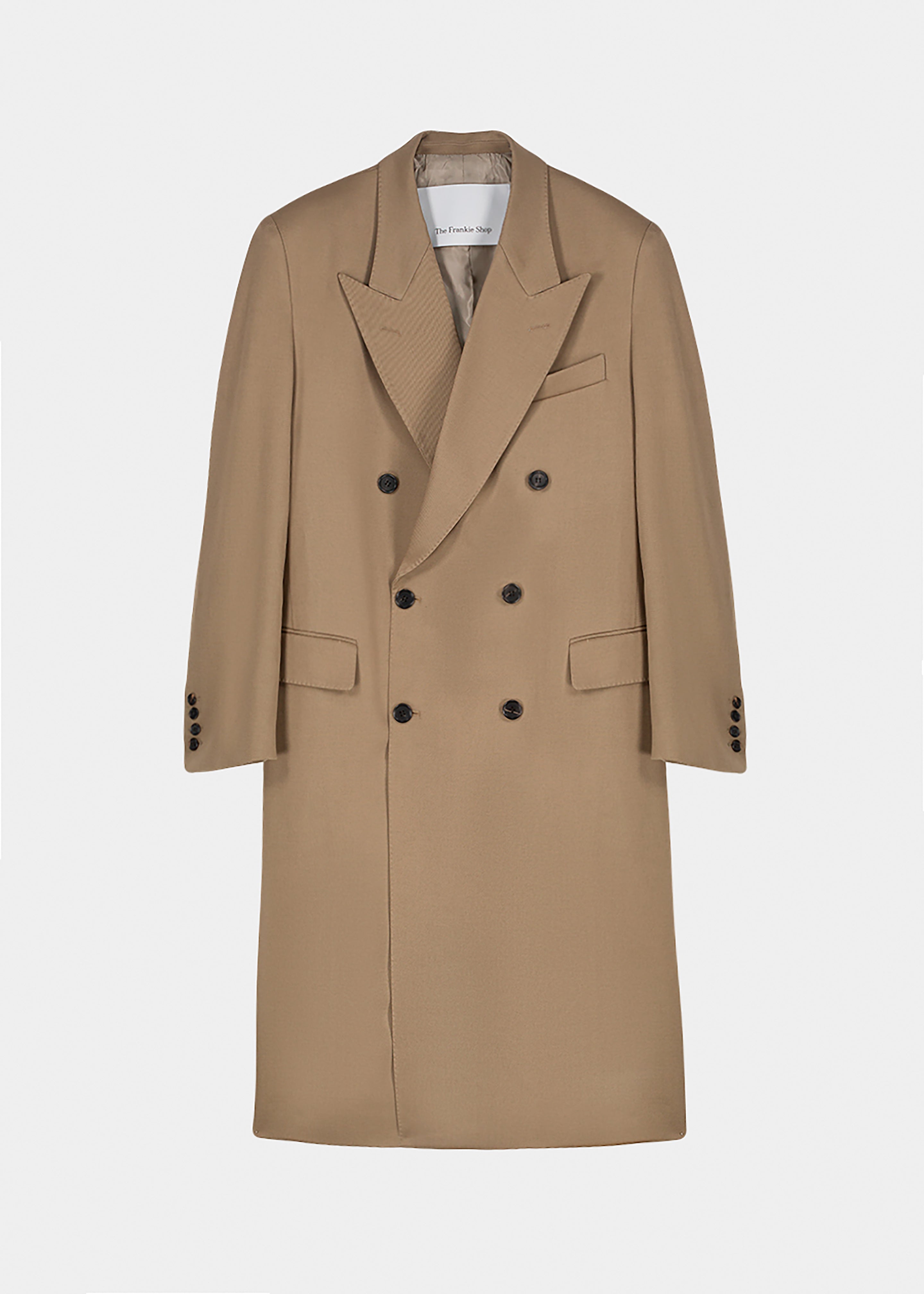 London Double Breasted Coat - Taupe – The Frankie Shop