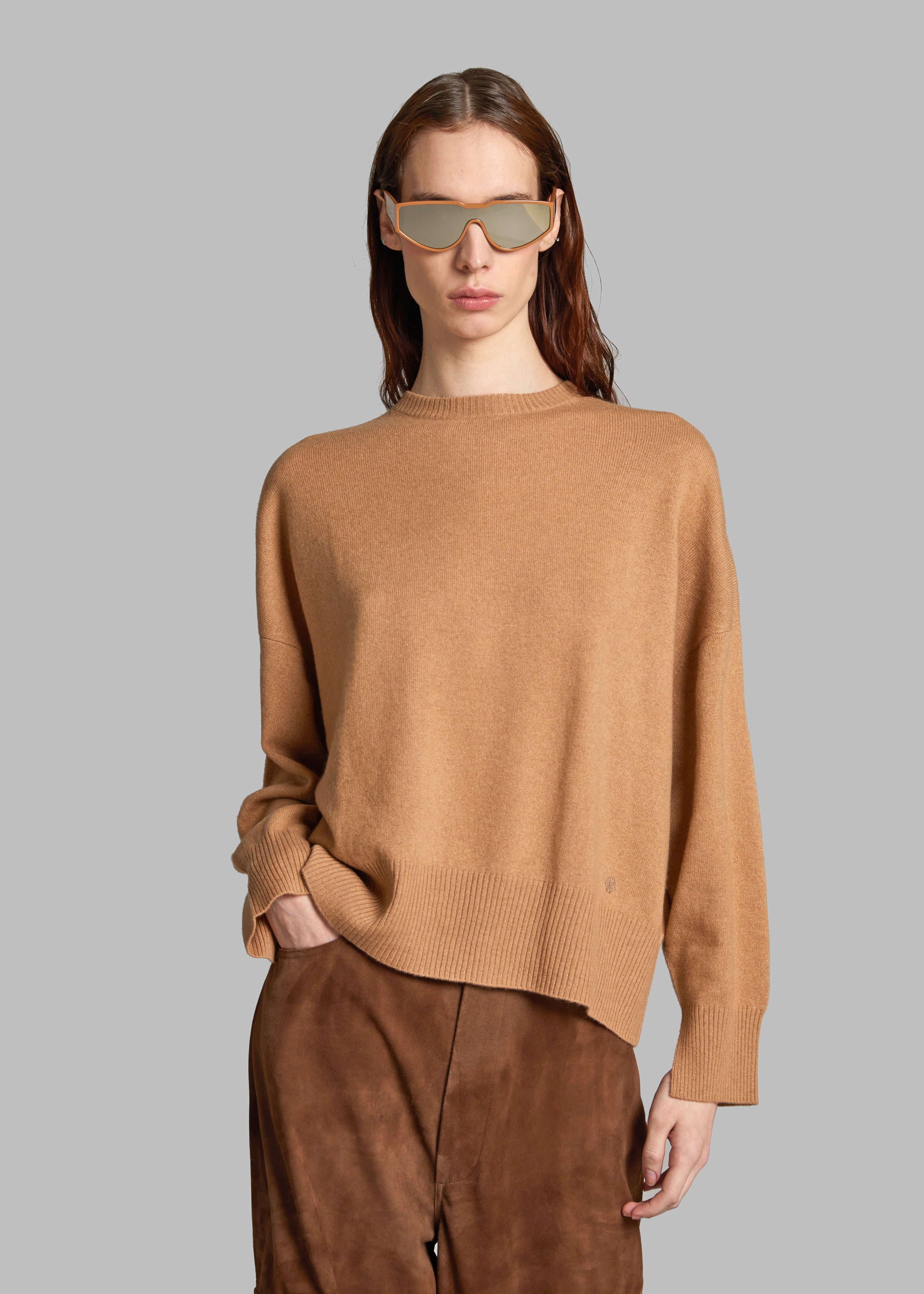 Camel shop cashmere sweater