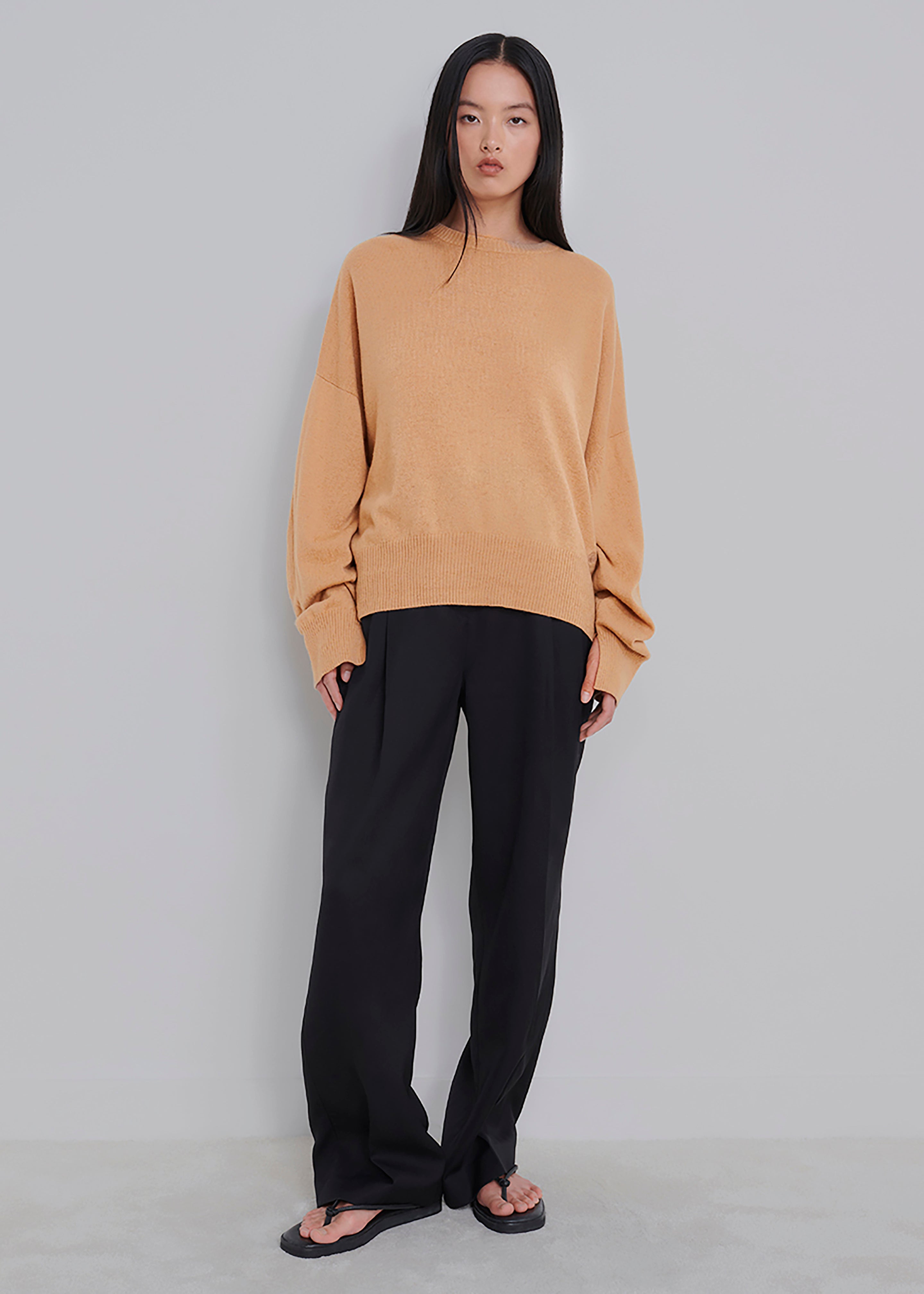 Loulou Studio Anaa Cashmere Sweater - Camel – The Frankie Shop