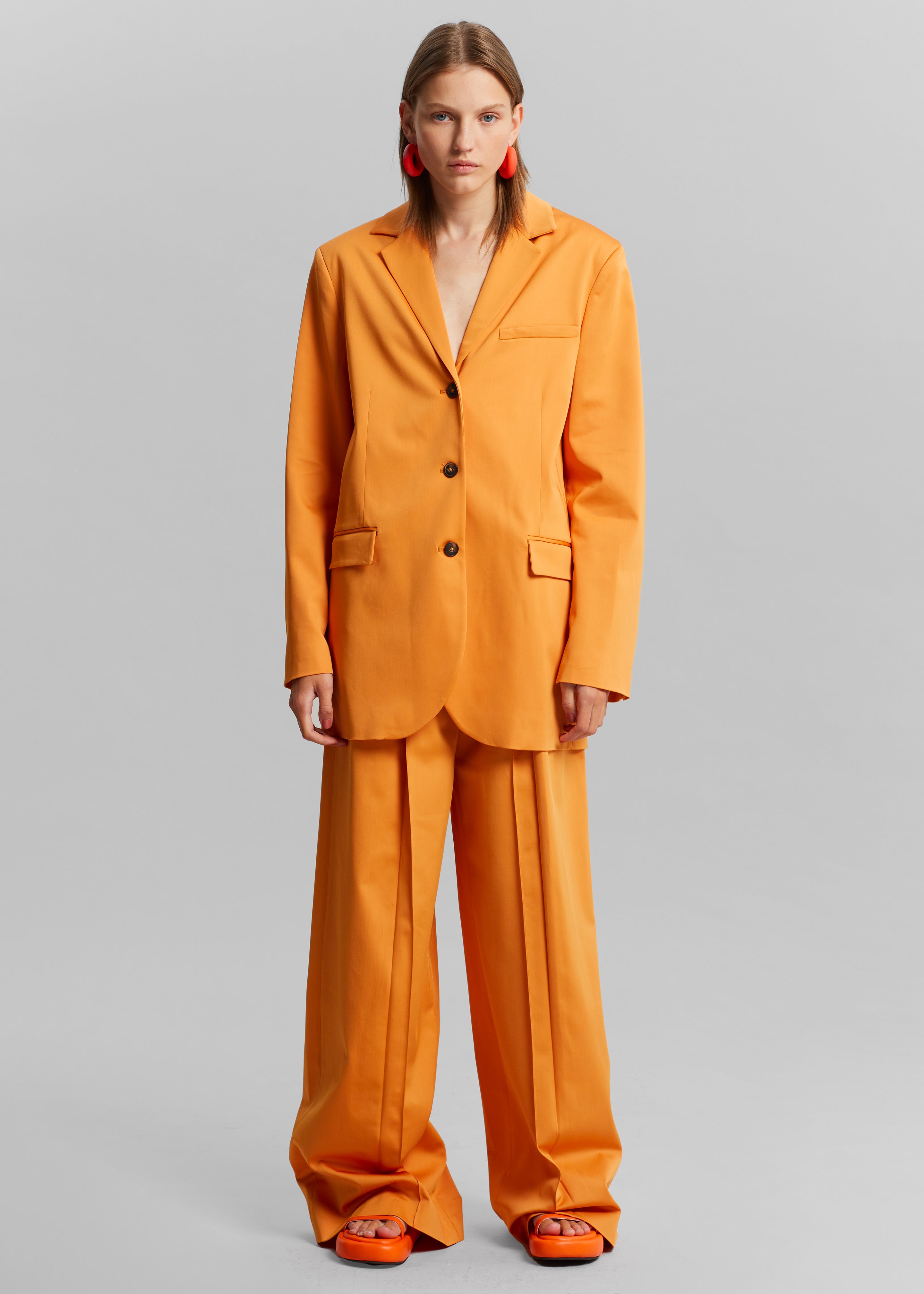 Loulou Studio Sund Blazer - Orange - 2