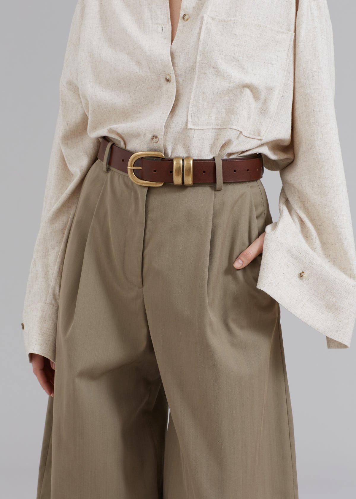 By Malene Birger Zoira Belt - Dark Brown - 4