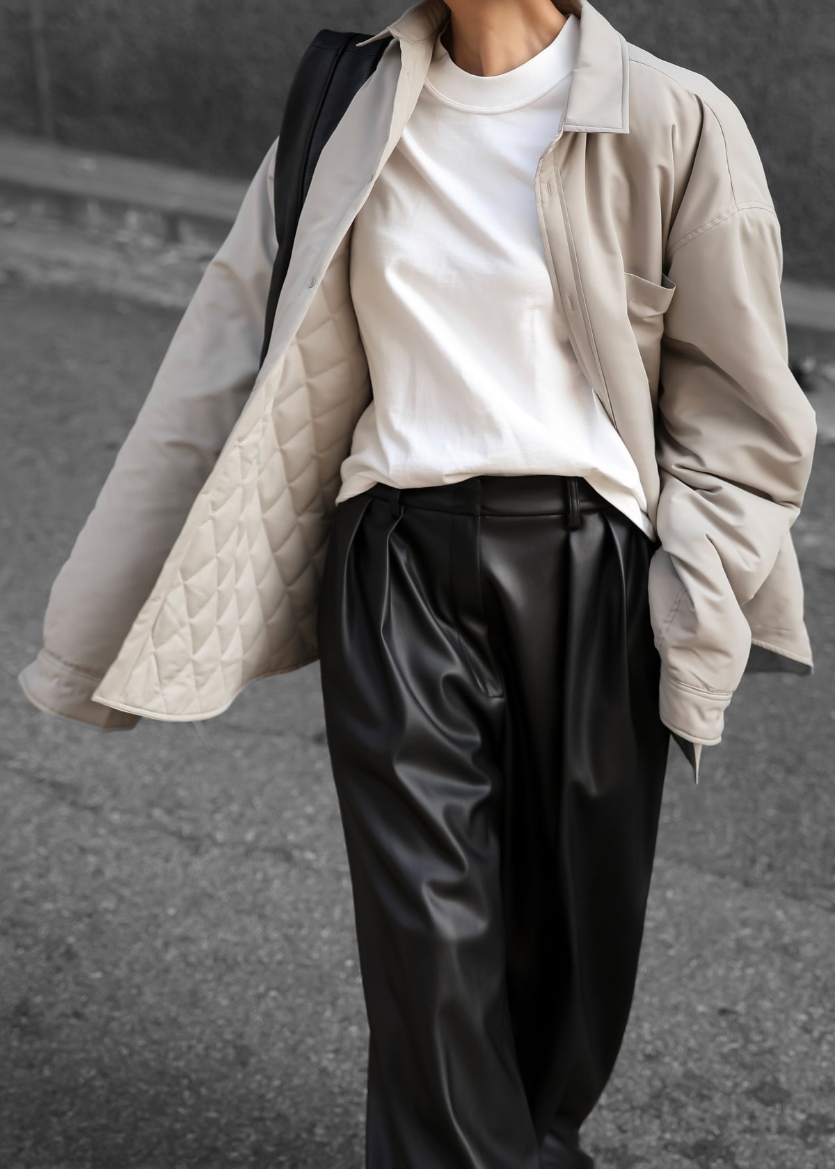 Dean Padded Shirt Jacket - Mastic - 5