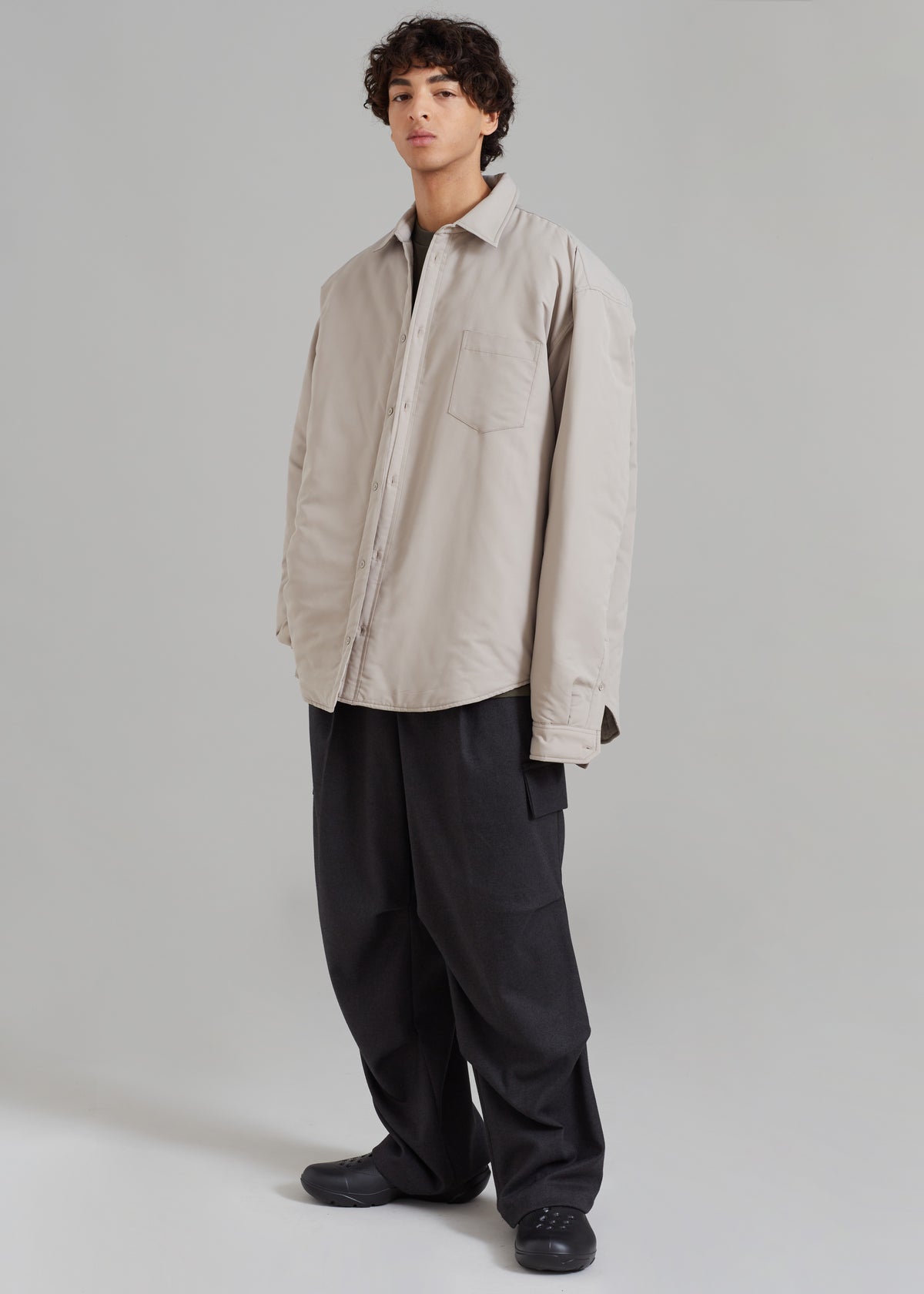 Dean Padded Shirt Jacket - Mastic - 11