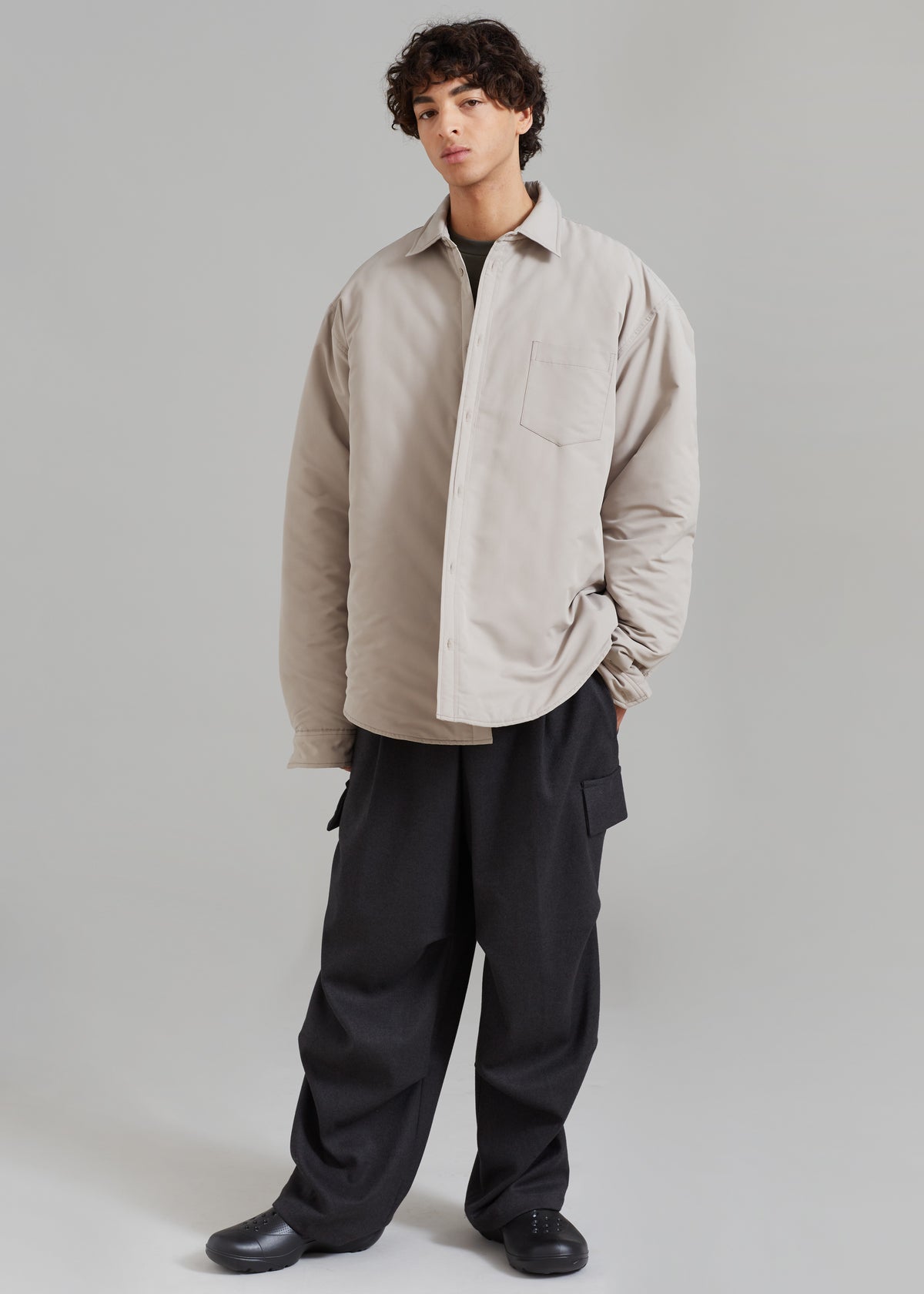 Dean Padded Shirt Jacket - Mastic - 9