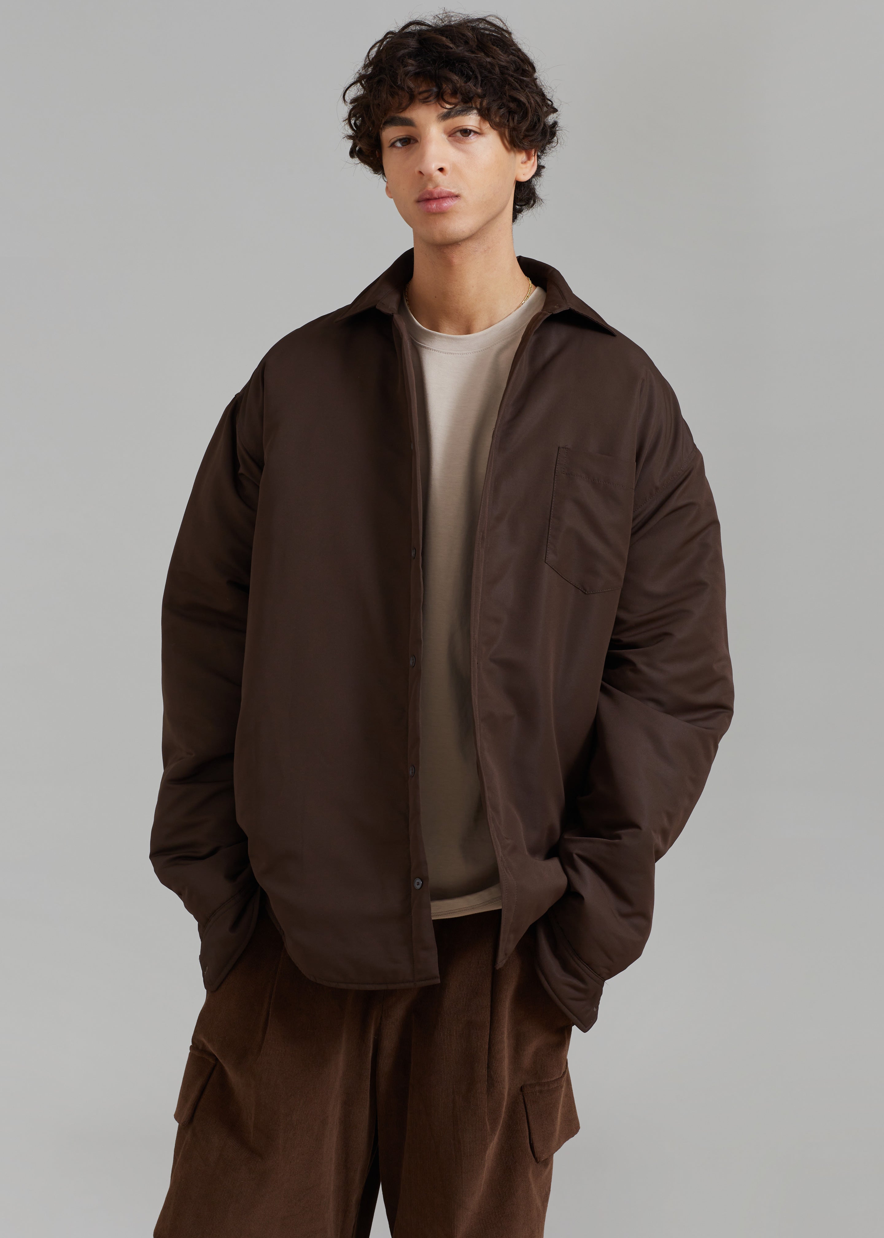 Oversized padded technical store jacket