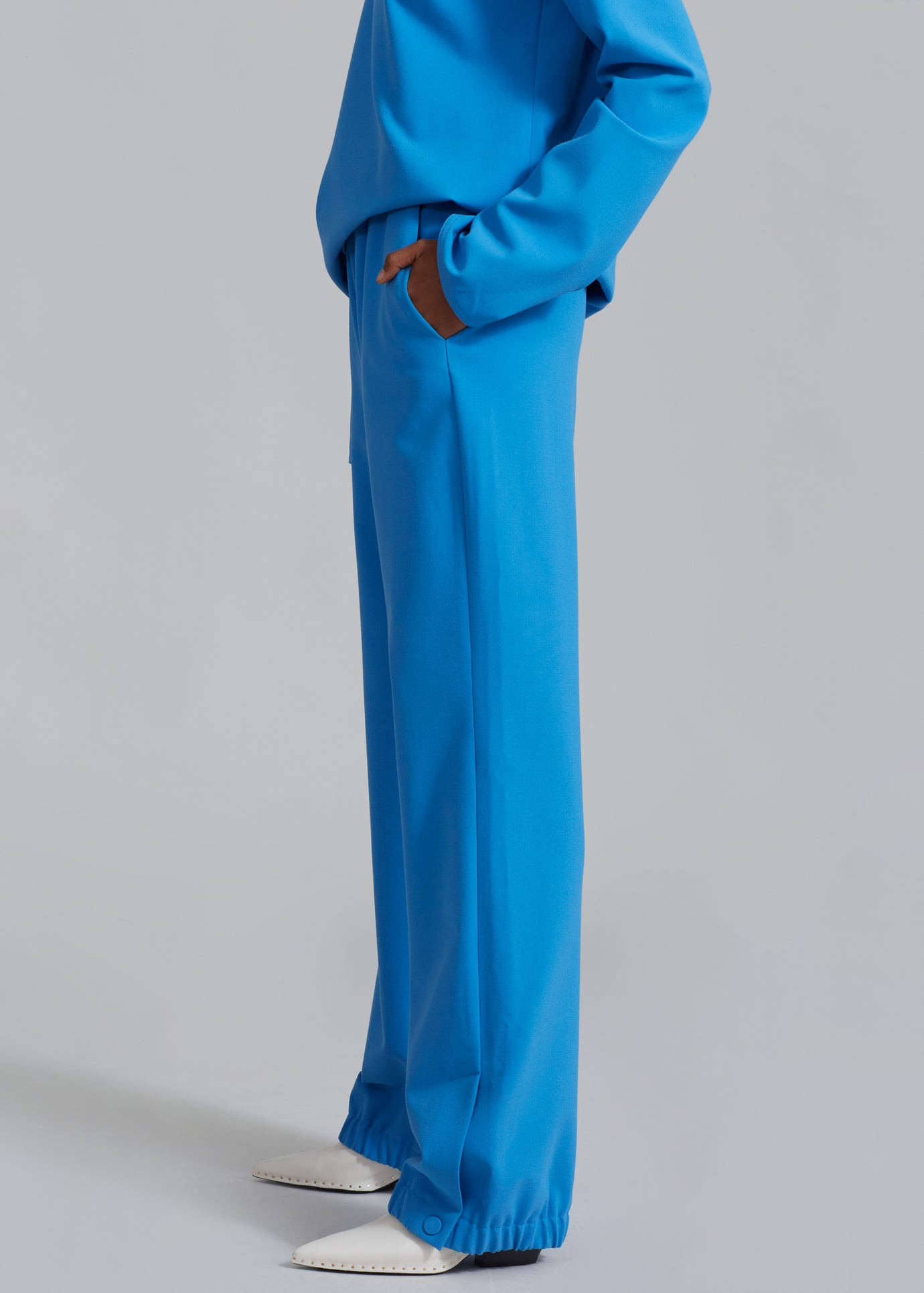 Nanushka Nicia Elasticated Trouser - Electric Blue - 1