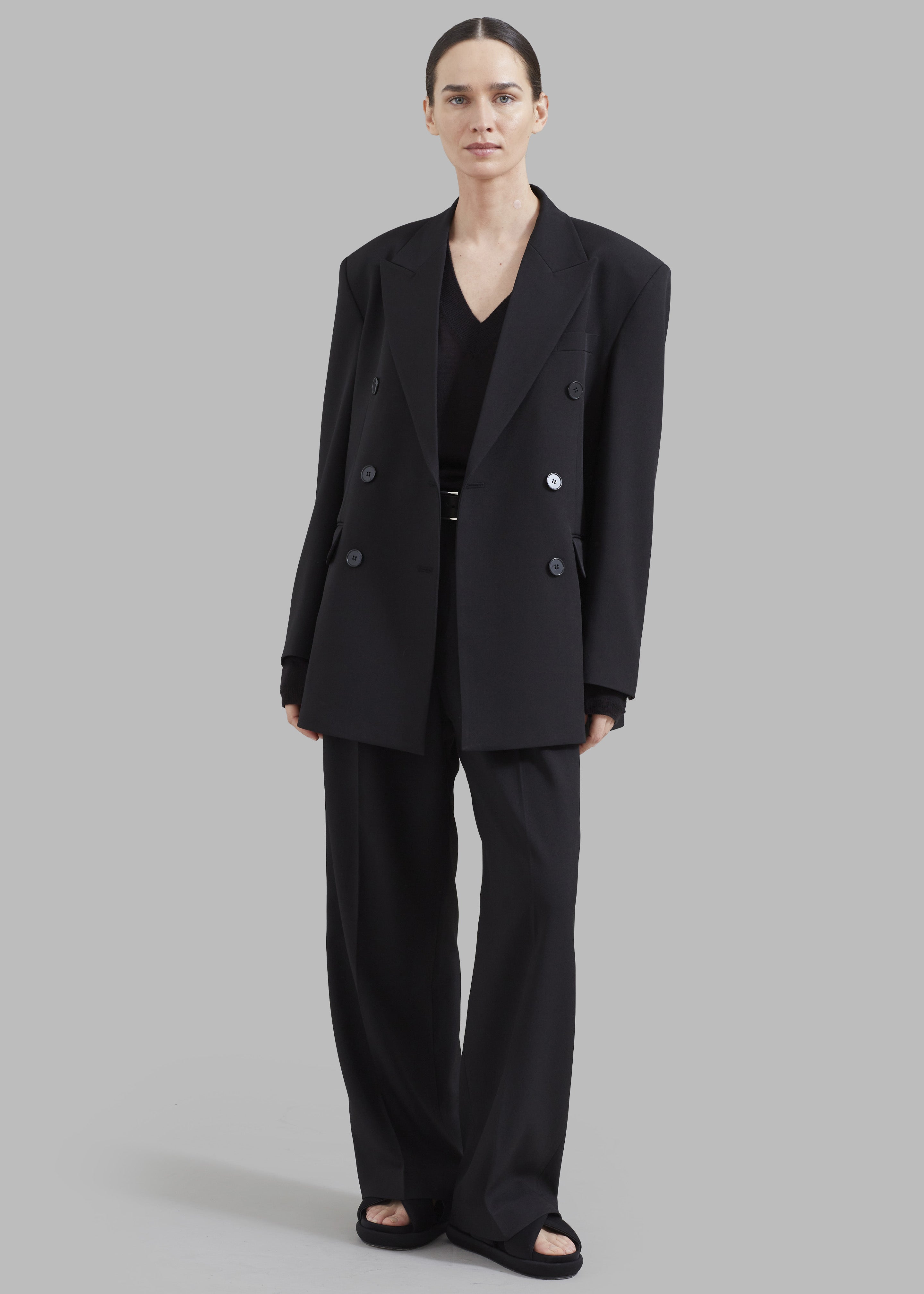 Zara black clearance double breasted blazer