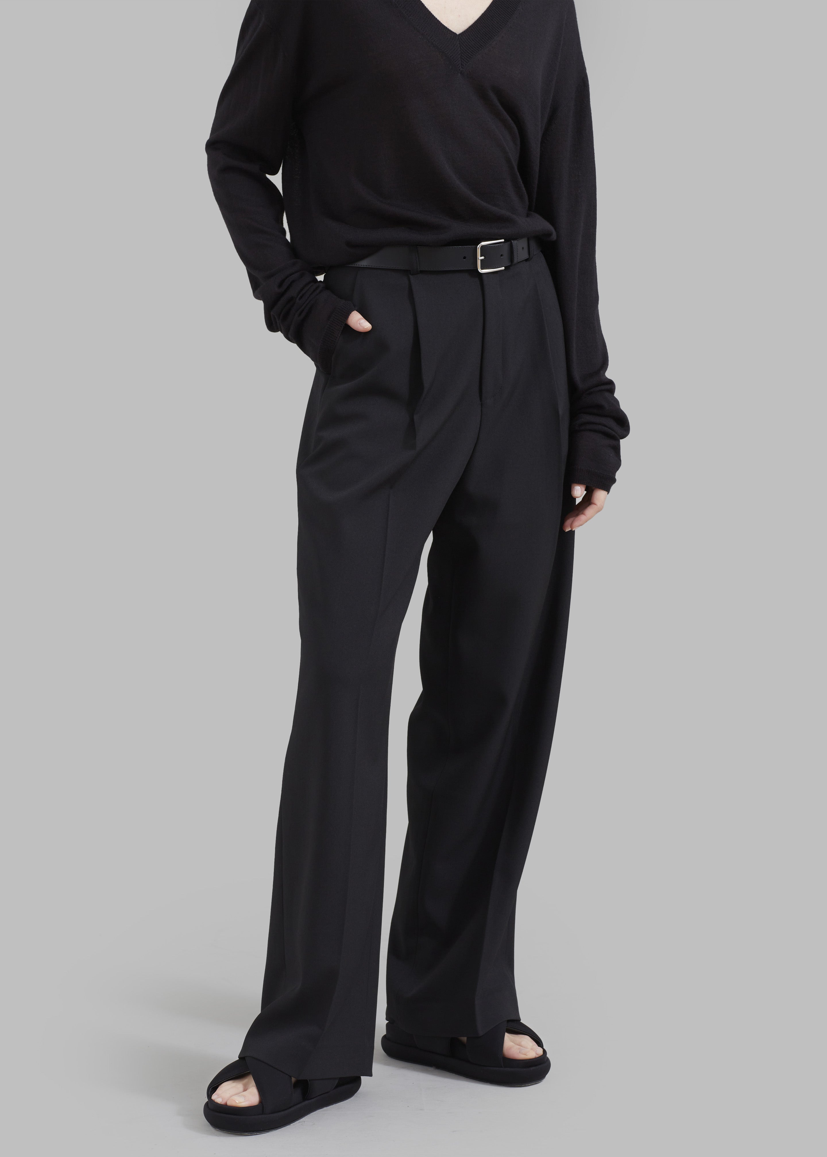 Nessi Pintuck Trousers - Black - 5