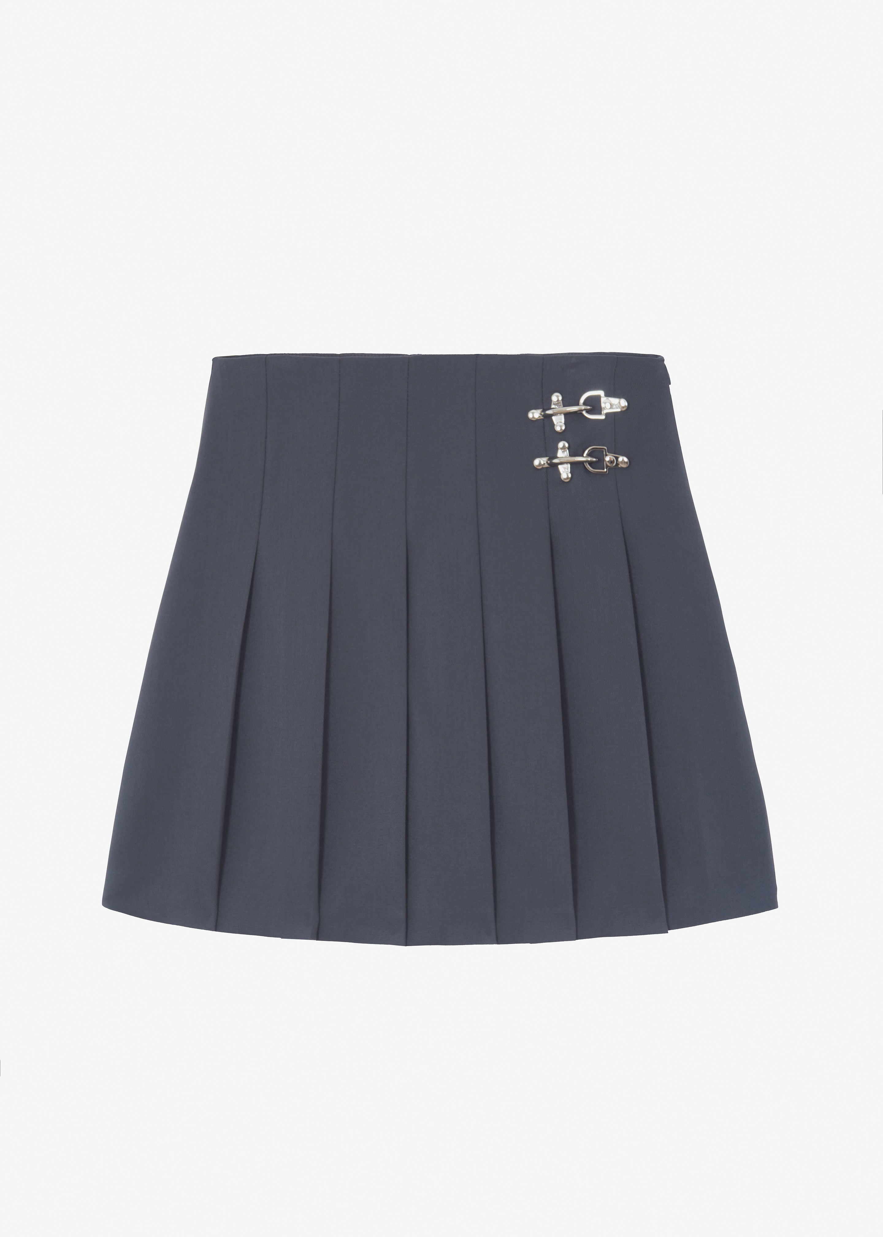 Nyra Pleated Skirt - Charcoal - 9