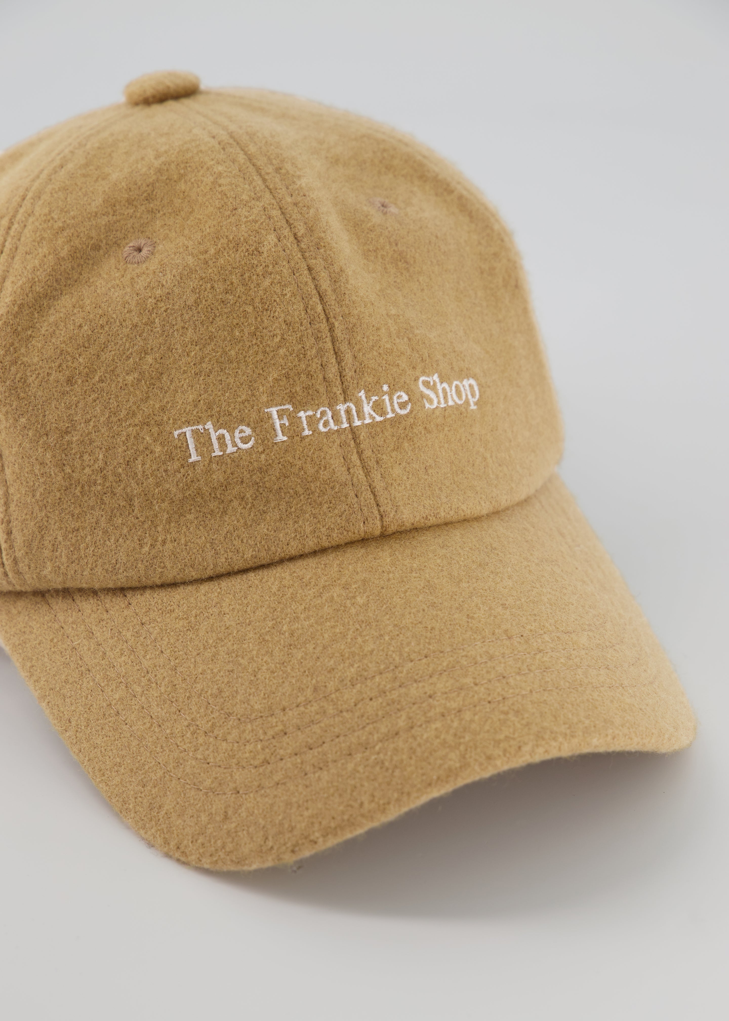 Frankie Wool Baseball Cap - Caramel - 2