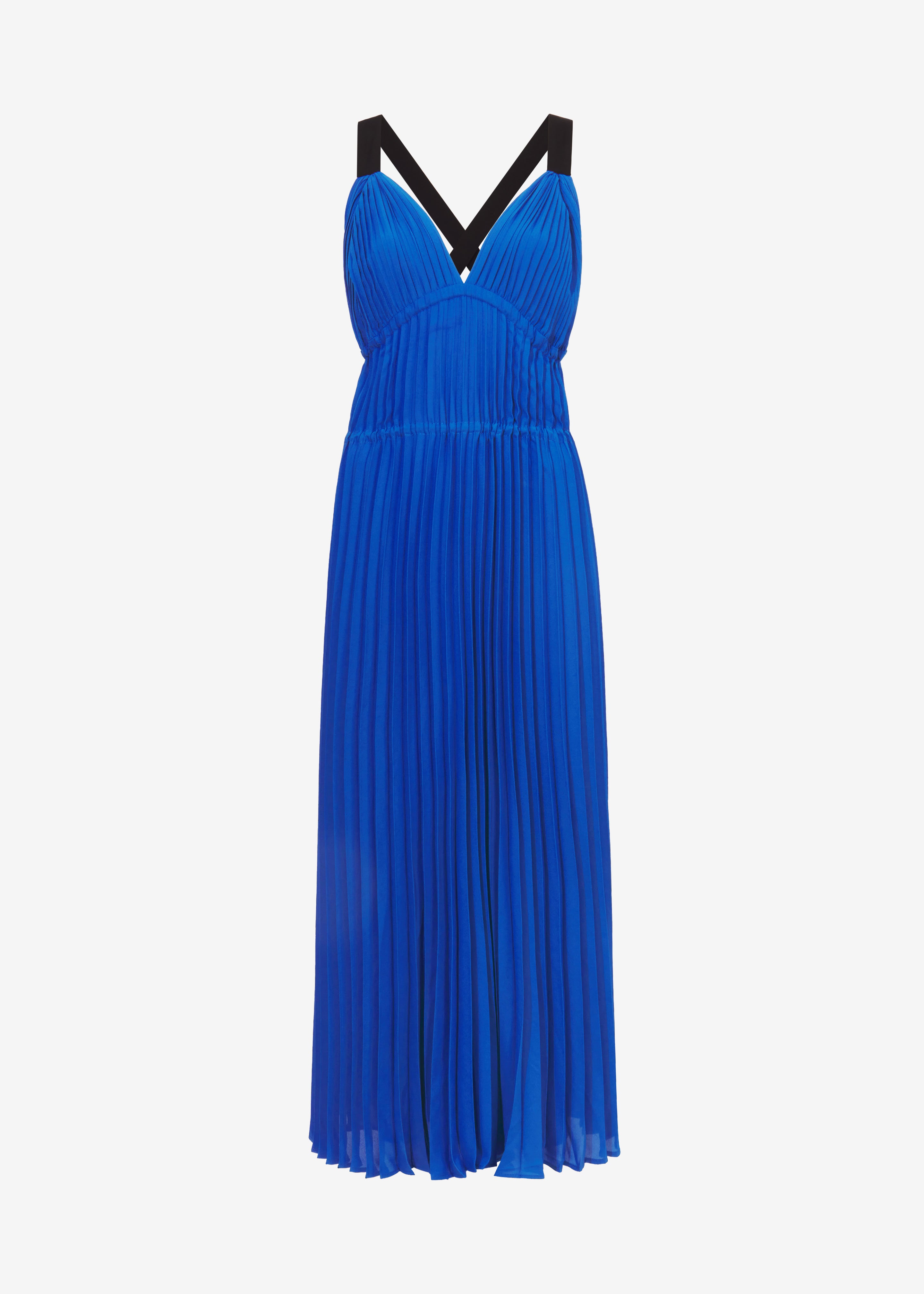 Proenza Schouler White Label Broomstick Pleated Tank Dress Cerulean