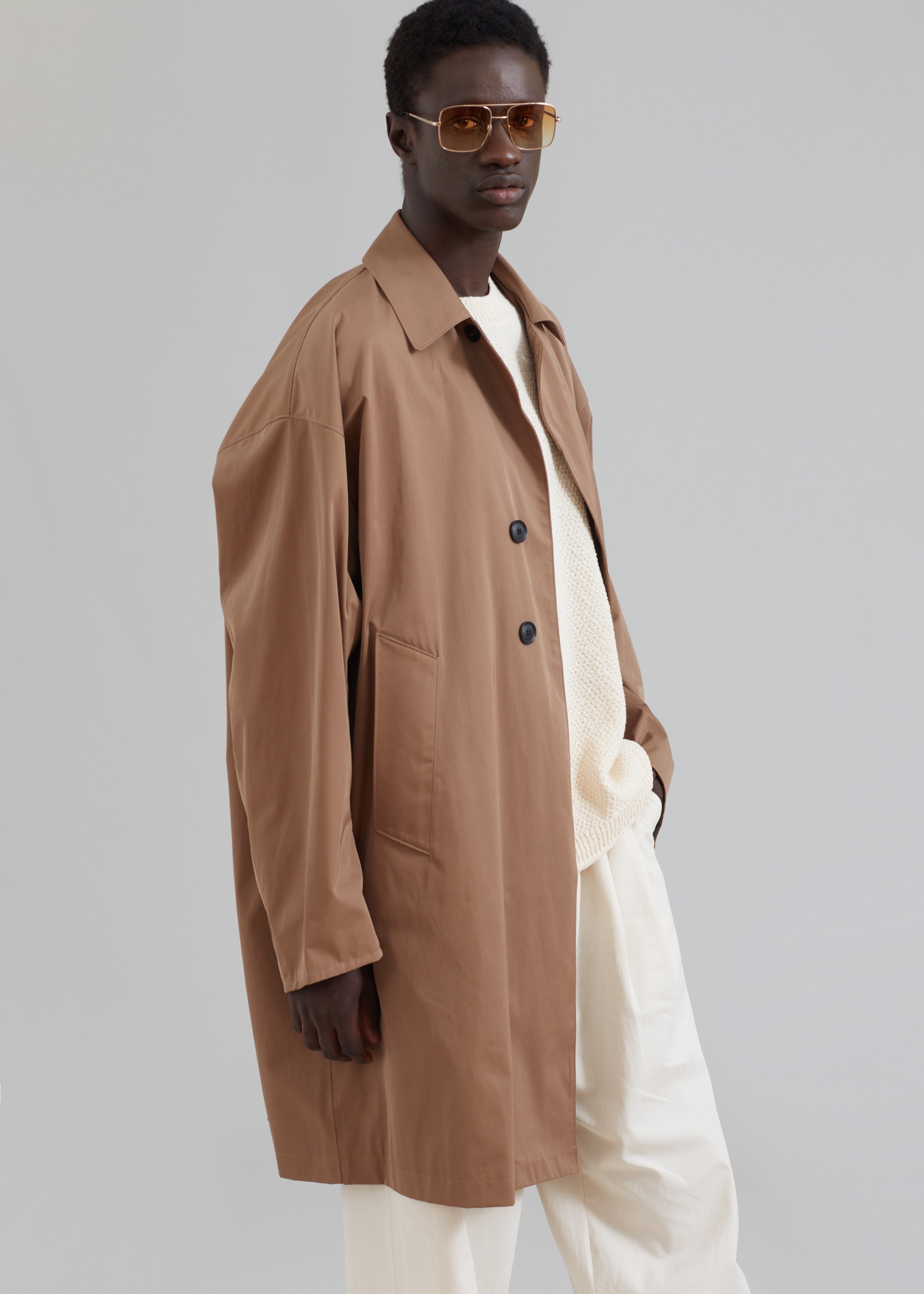 Peter Trench Coat - Beige – The Frankie Shop