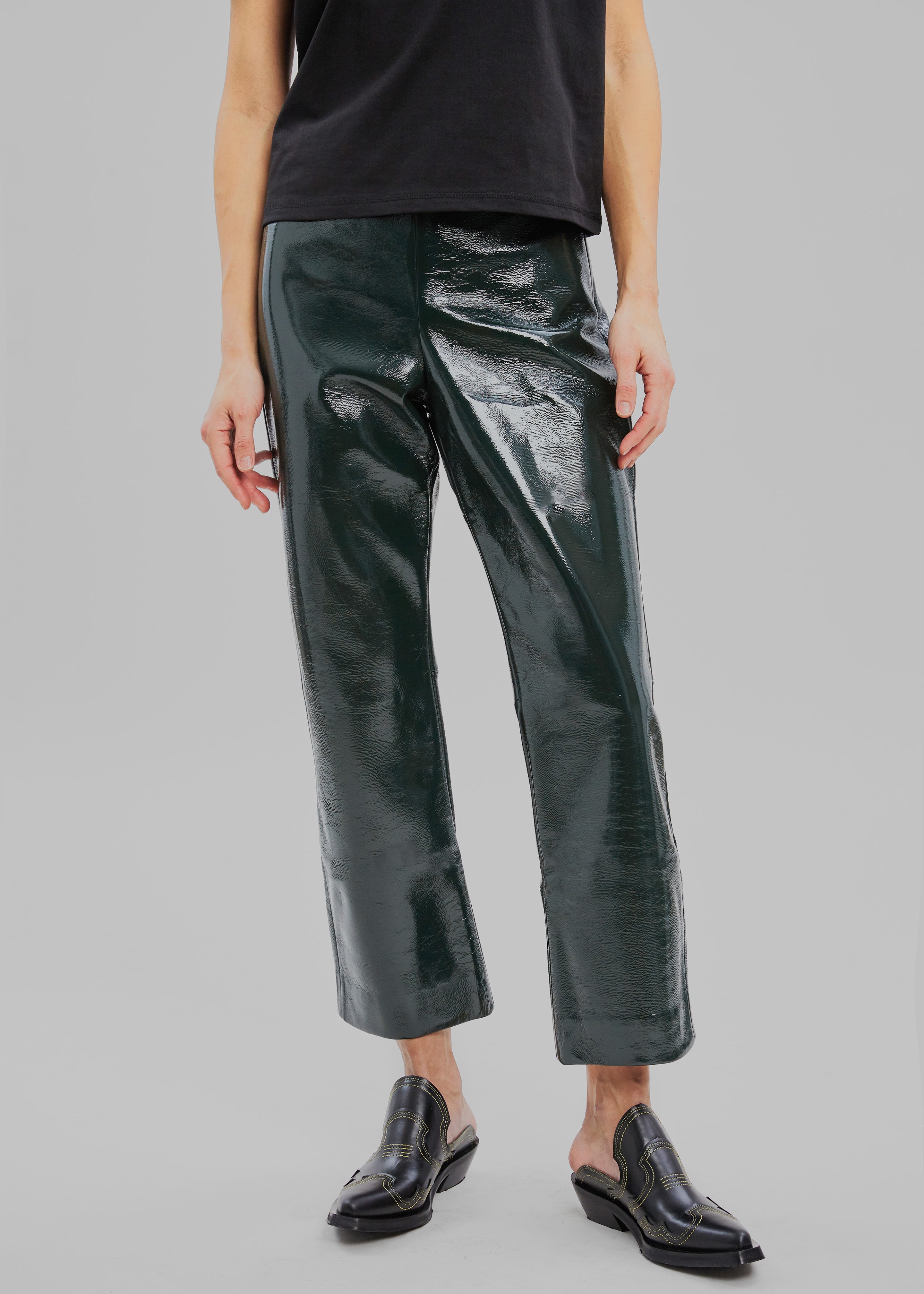 Proenza Schouler White Label Vinyl Pants - Pine