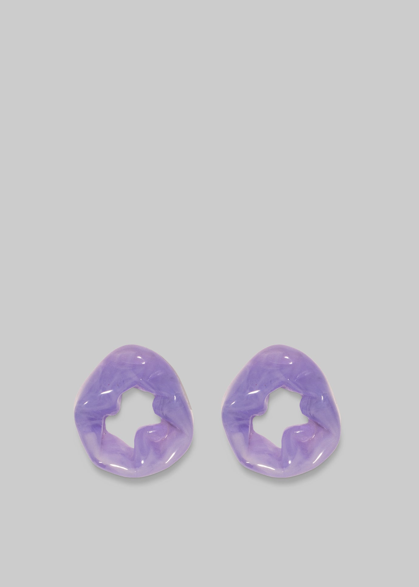 Completedworks Scrunch Bio-Resin Earrings - Lilac