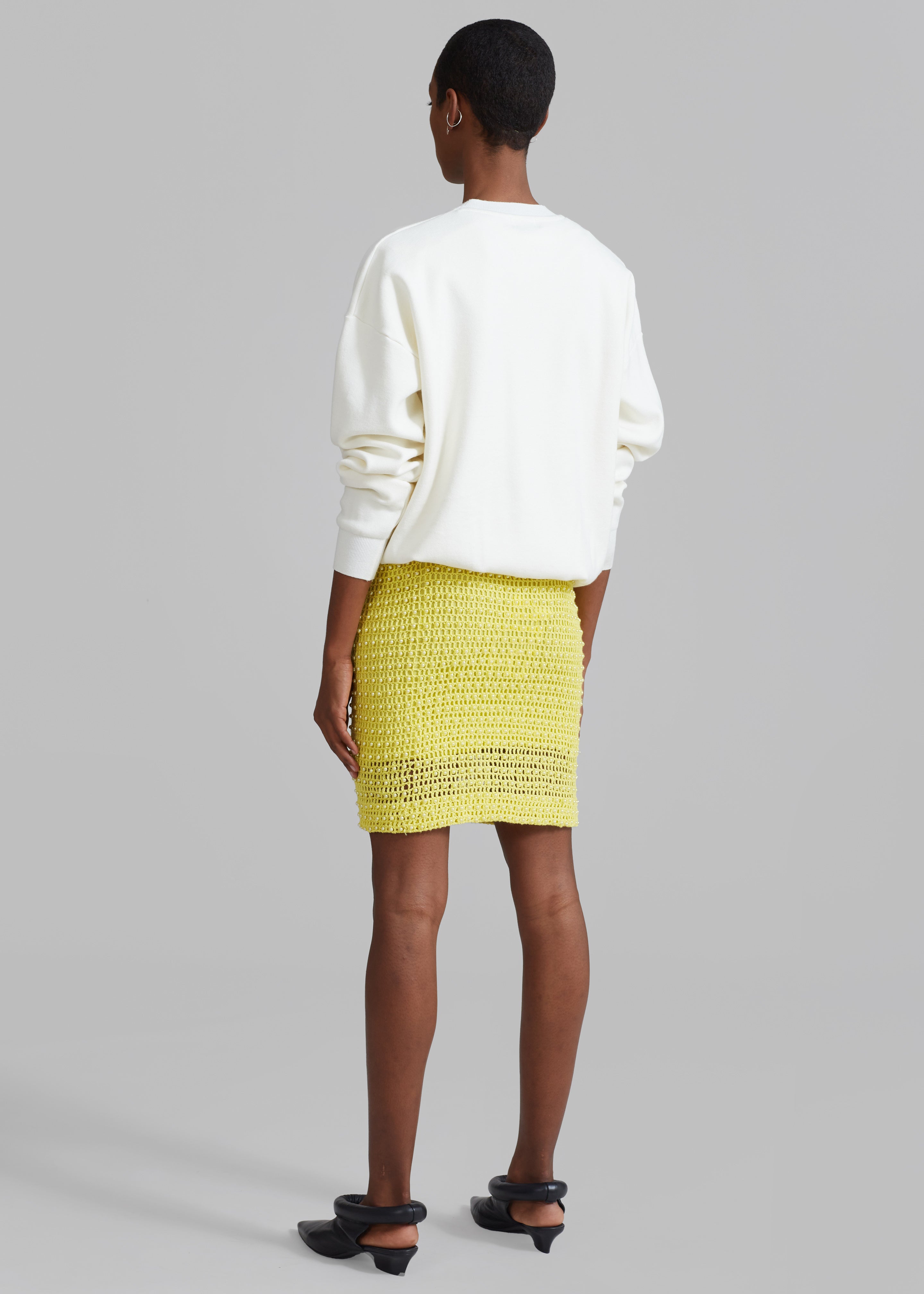 REMAIN Pearl Knit Skirt - Banana Cream - 8