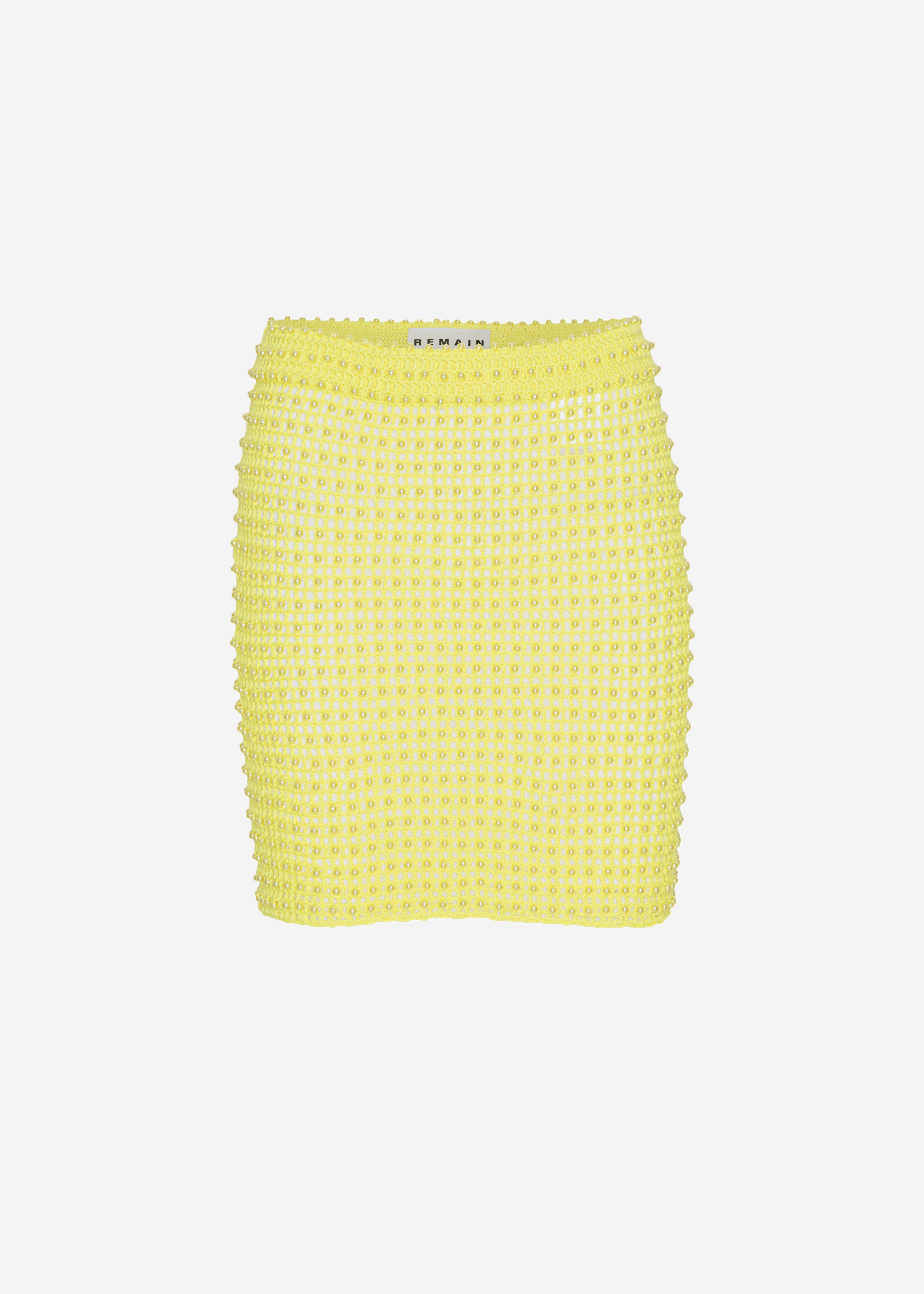 REMAIN Pearl Knit Skirt - Banana Cream - 9