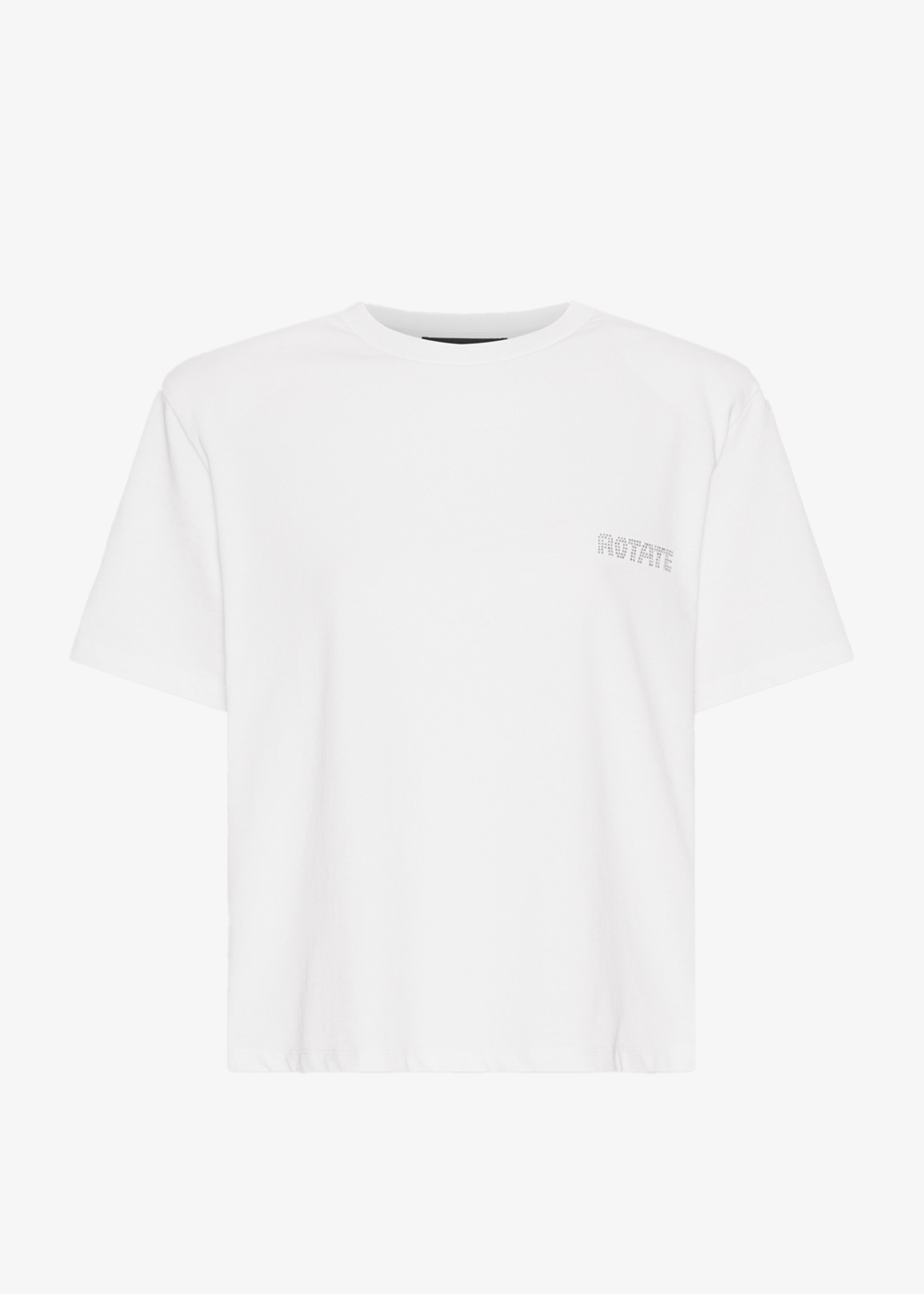 ROTATE Boxy Lasercut T-Shirt - Bright White - 9