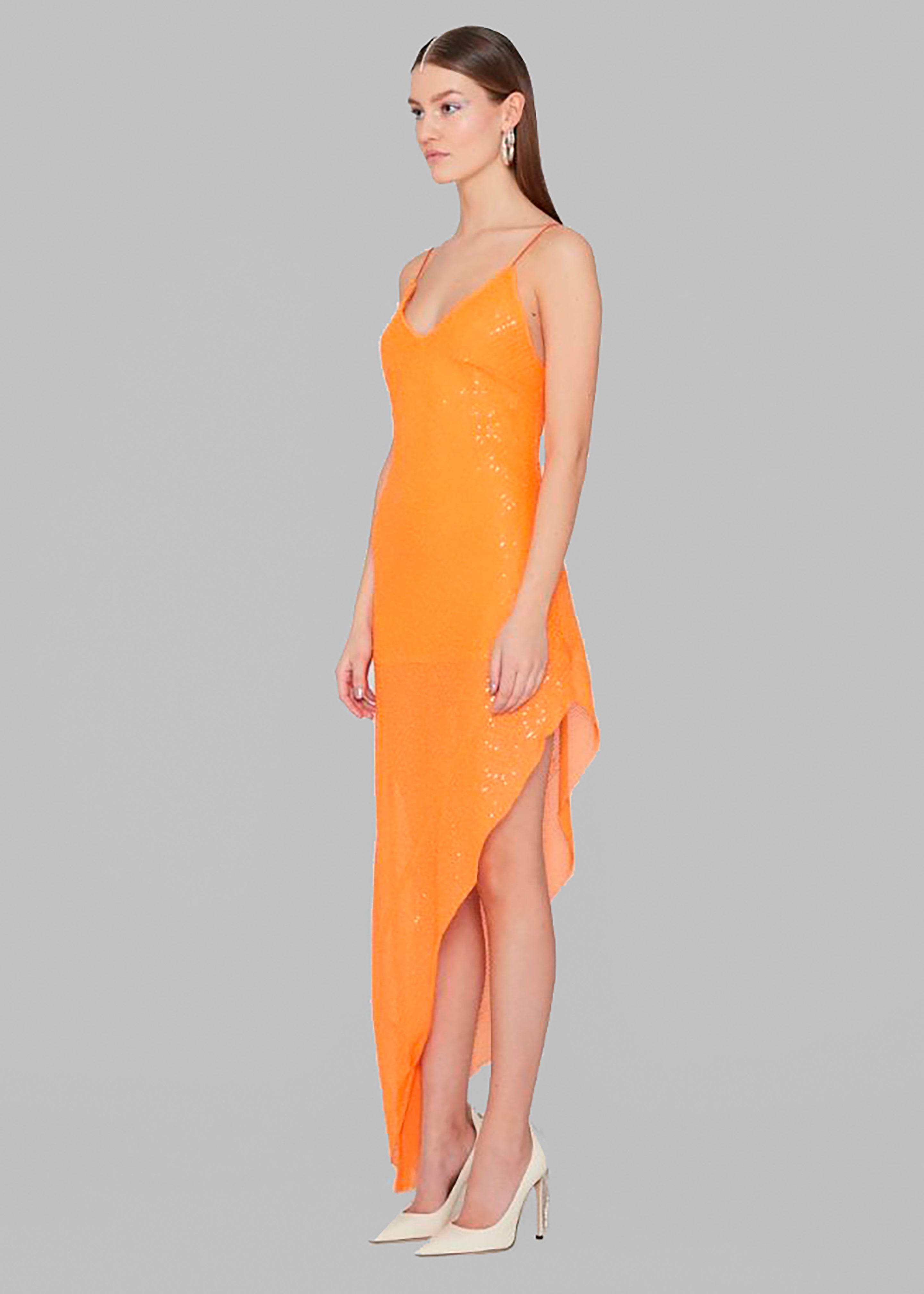 ROTATE Kanelios Dress - Orange Pop - 5