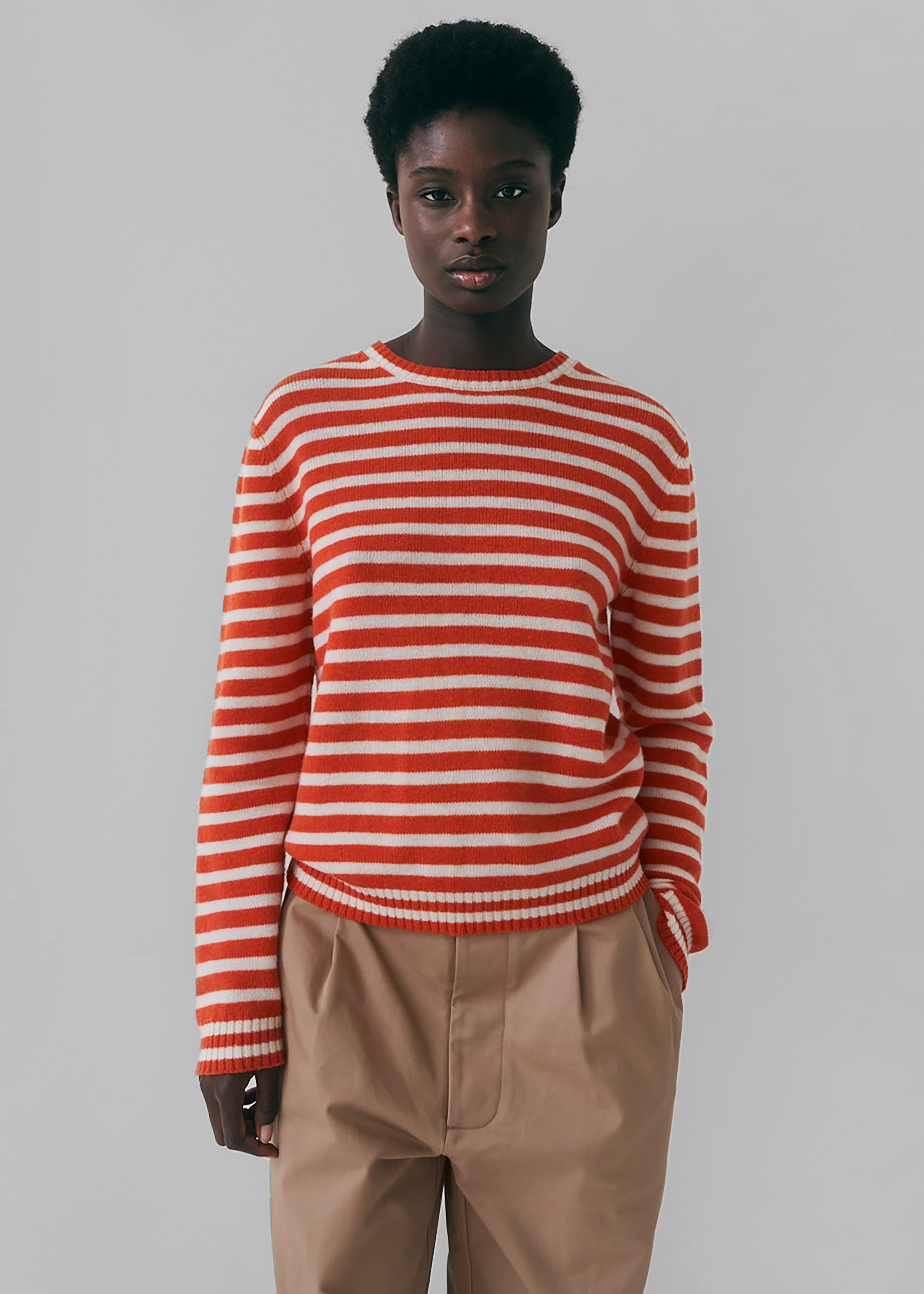 Rika Studios Hockney Jumper - Orange/Lt. Natural - 9