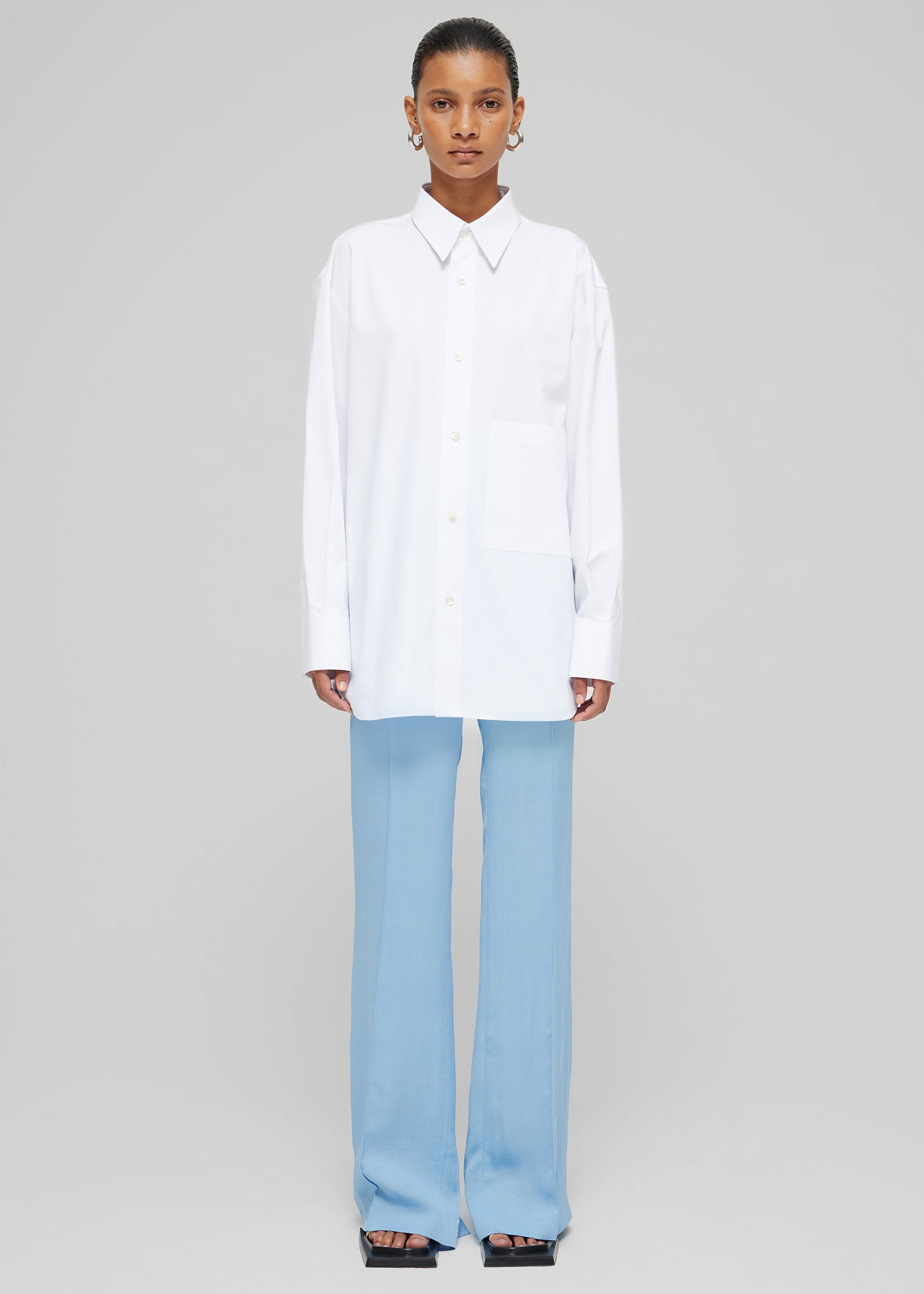 Róhe Unisex Classic Shirt - White - 4