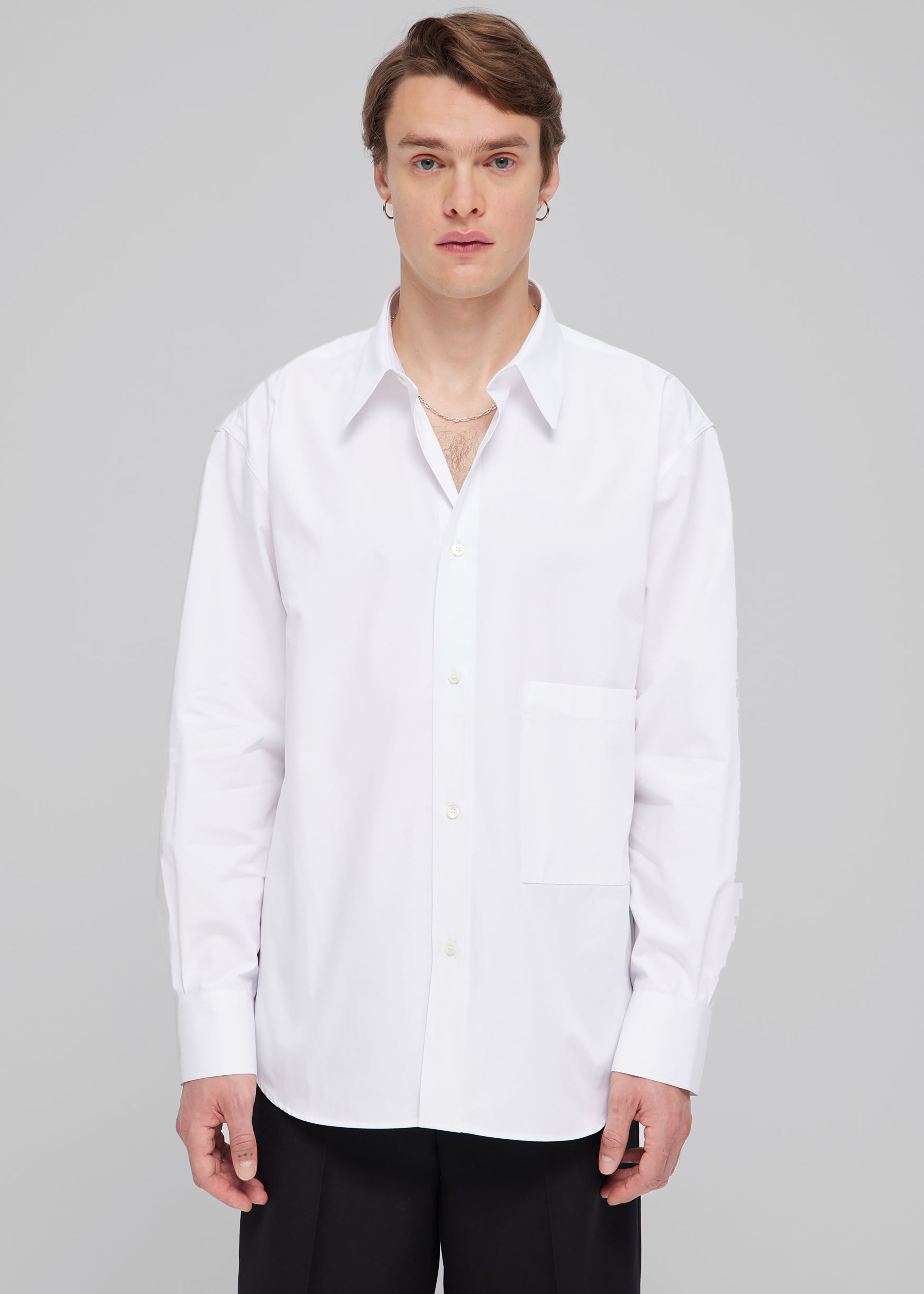 Róhe Unisex Classic Shirt - White - 5 - Róhe Unisex Classic Shirt - White [gender-male]