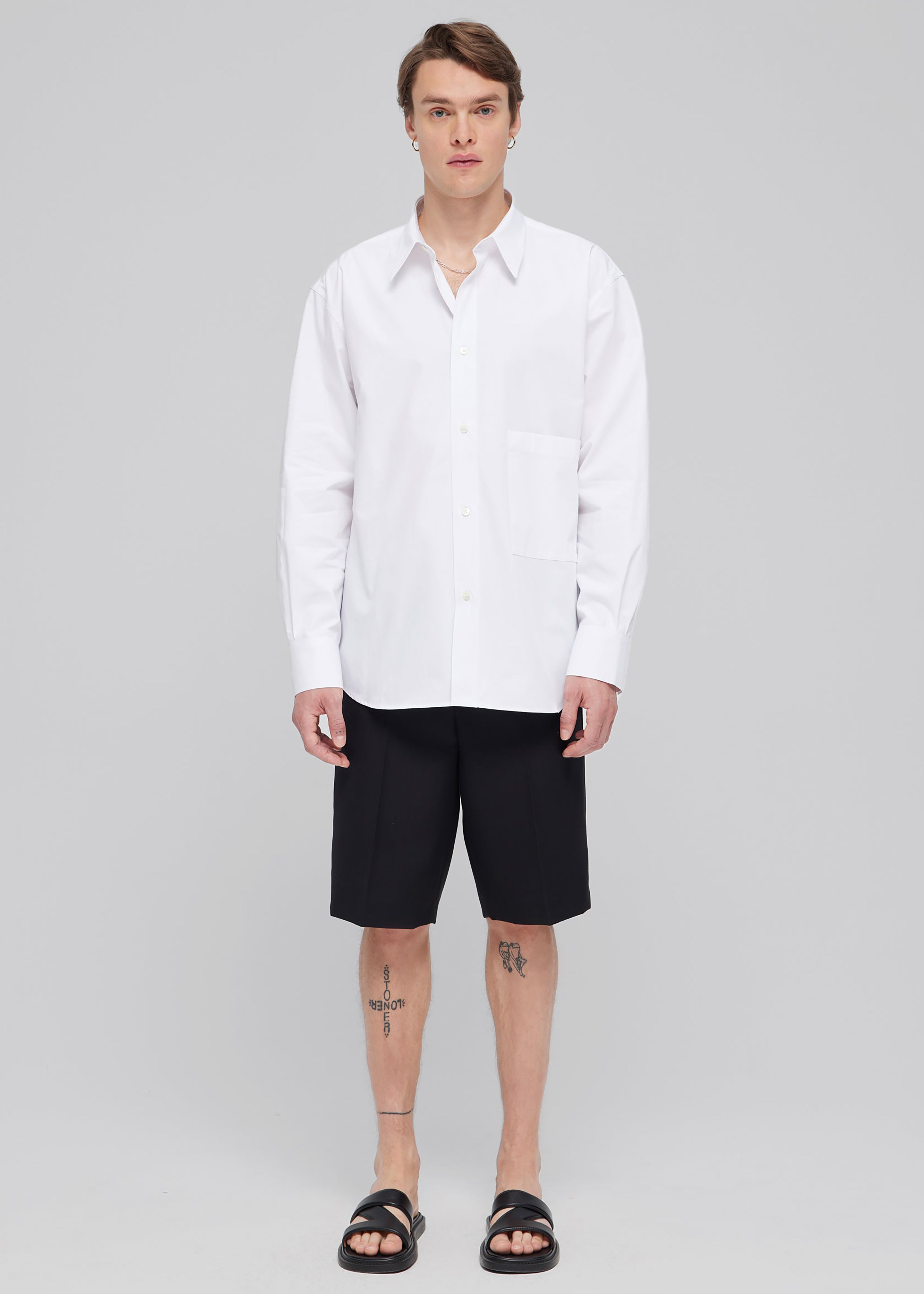 Róhe Unisex Classic Shirt - White - 6 - Róhe Unisex Classic Shirt - White [gender-male]
