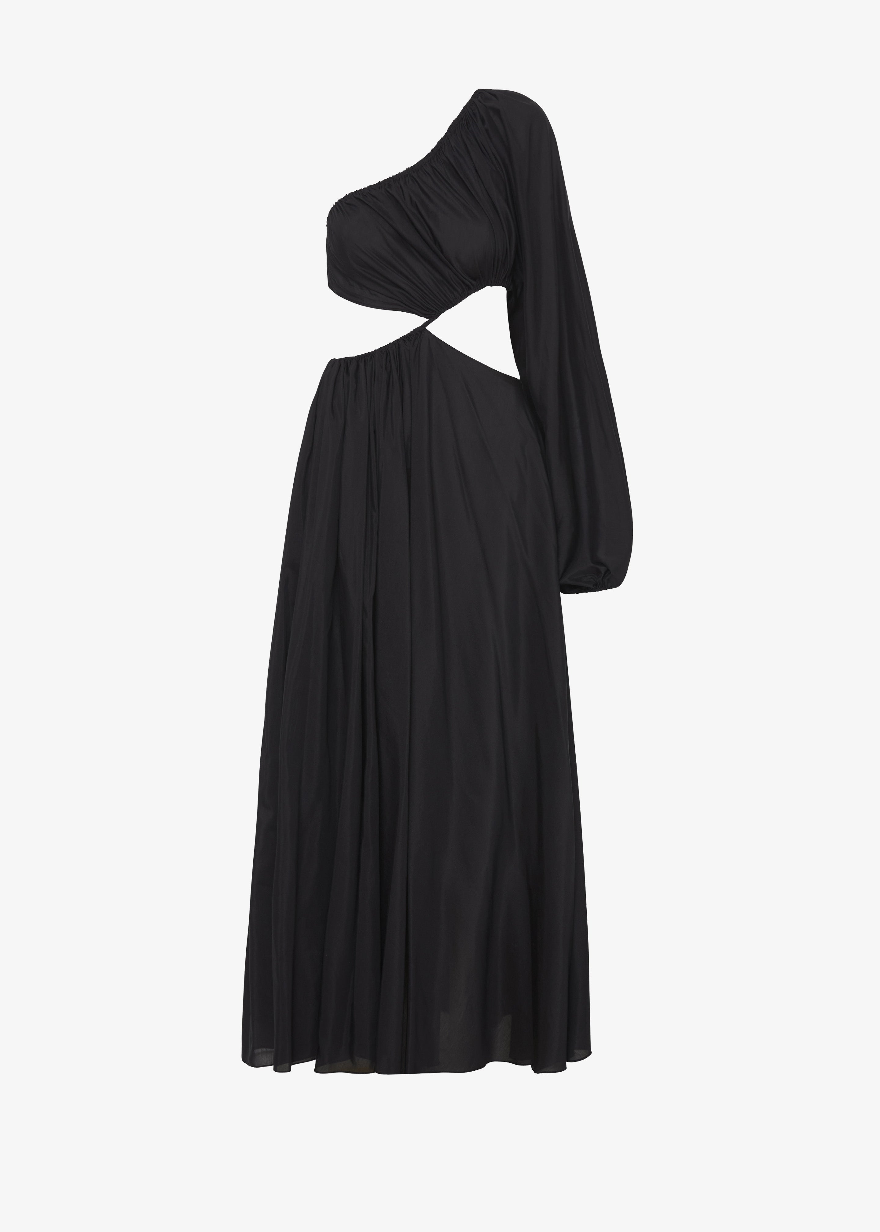 Matteau Asymmetric Wave Dress - Black - 5