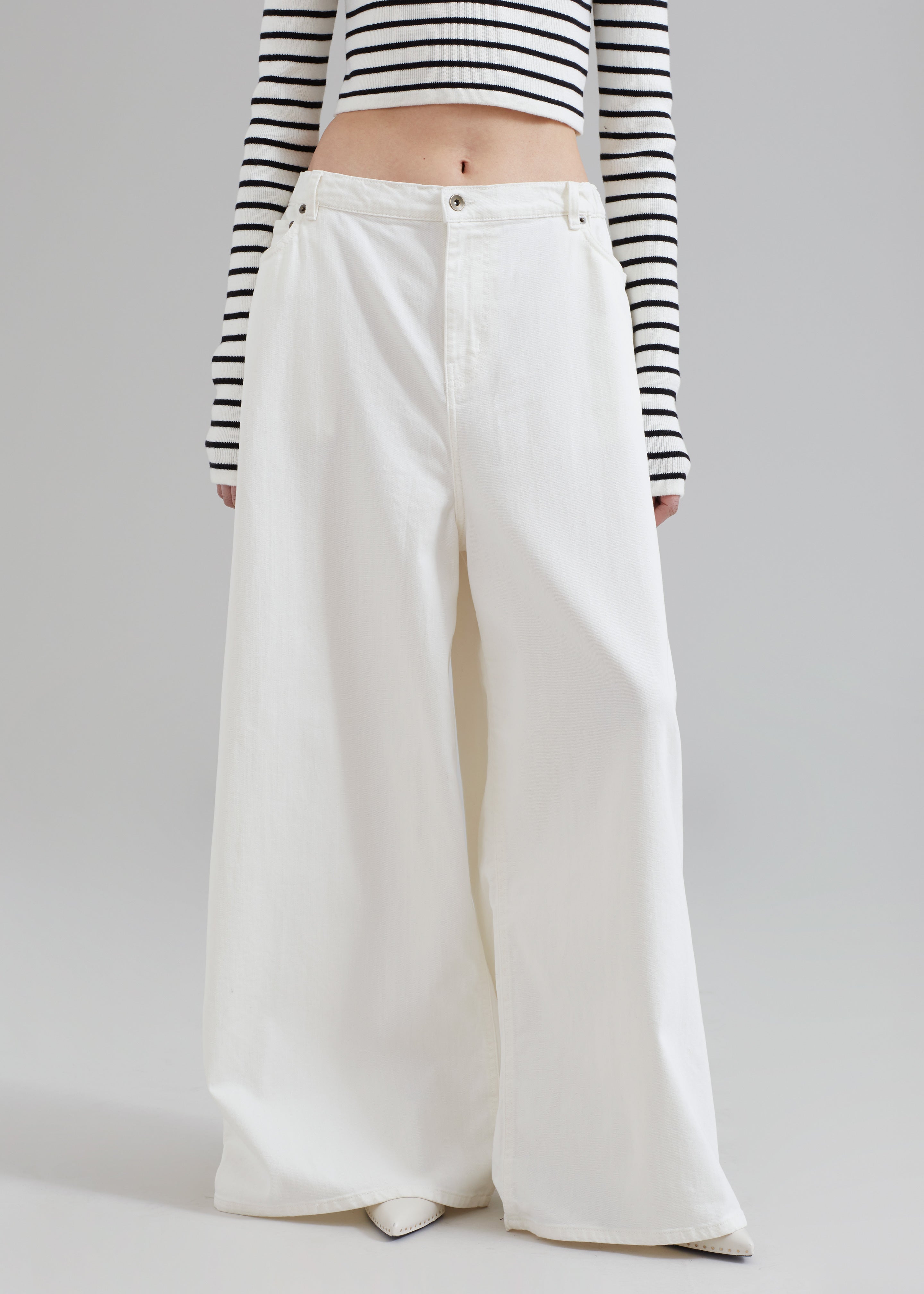 OFF-WHITE - Flare-leg Trousers