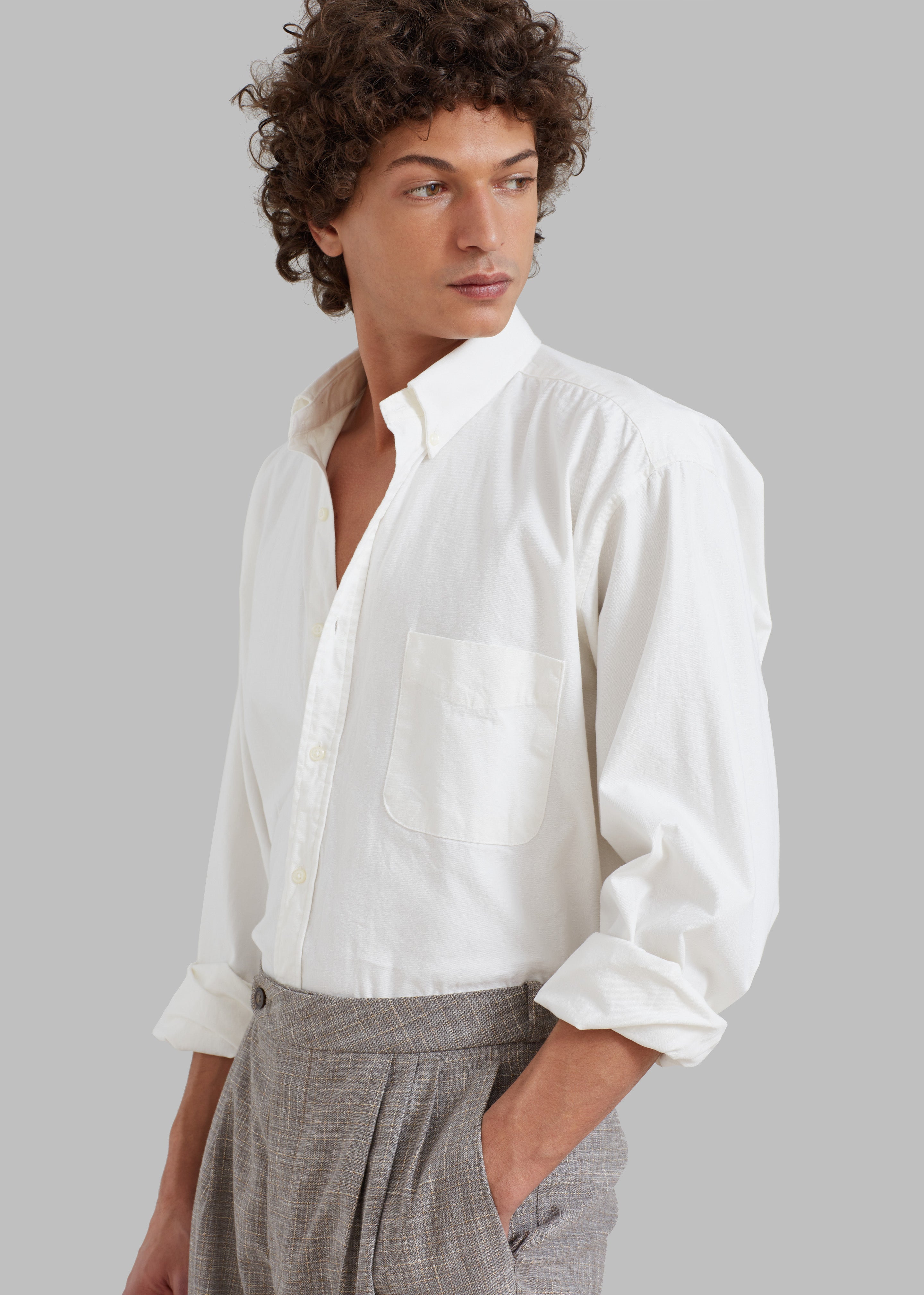 Hiroです★FRANK コットンシャツ 白シャツ Sinclair Shirt - White – The Frankie Shop