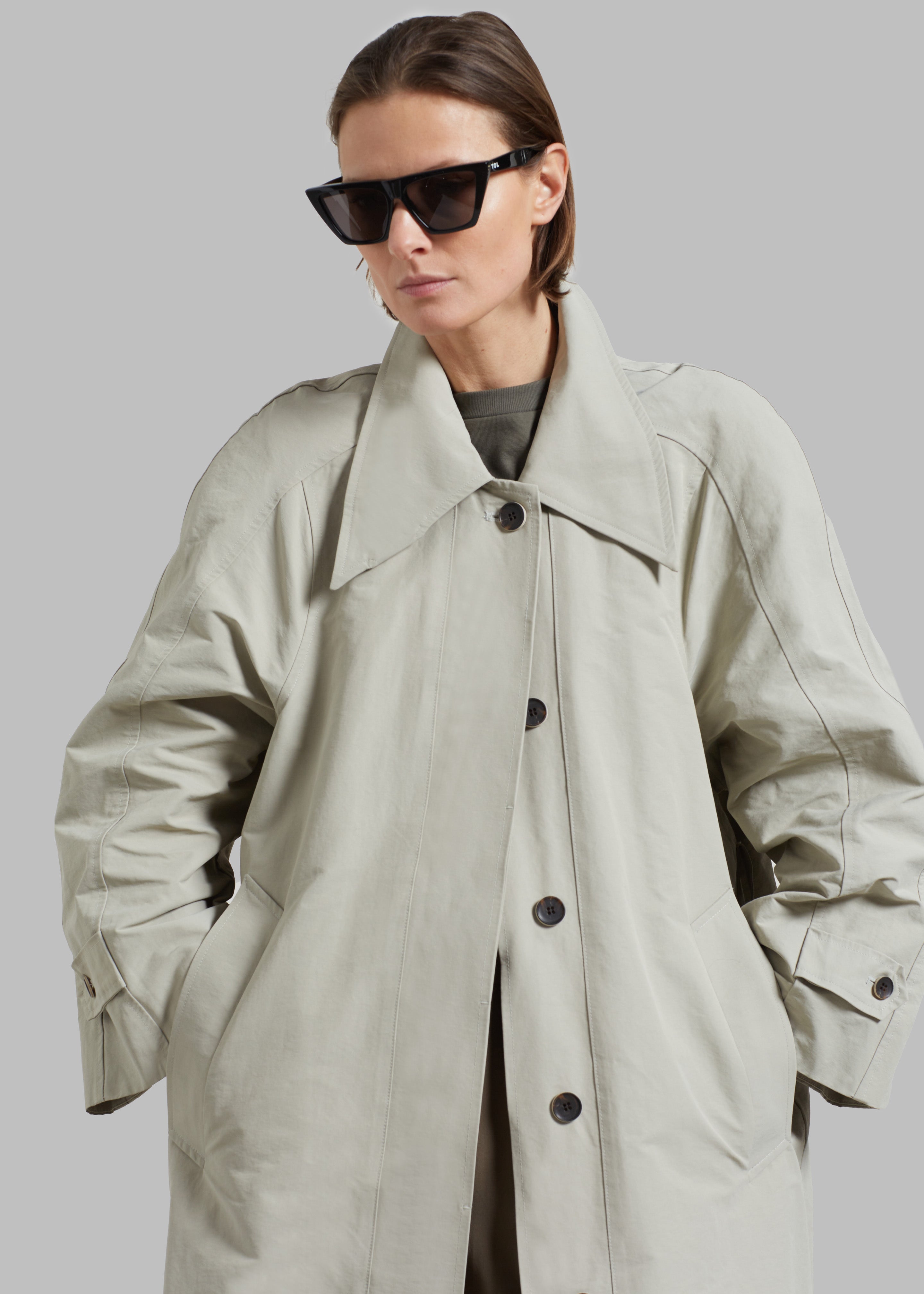 Tal Trench Coat - Pale Khaki