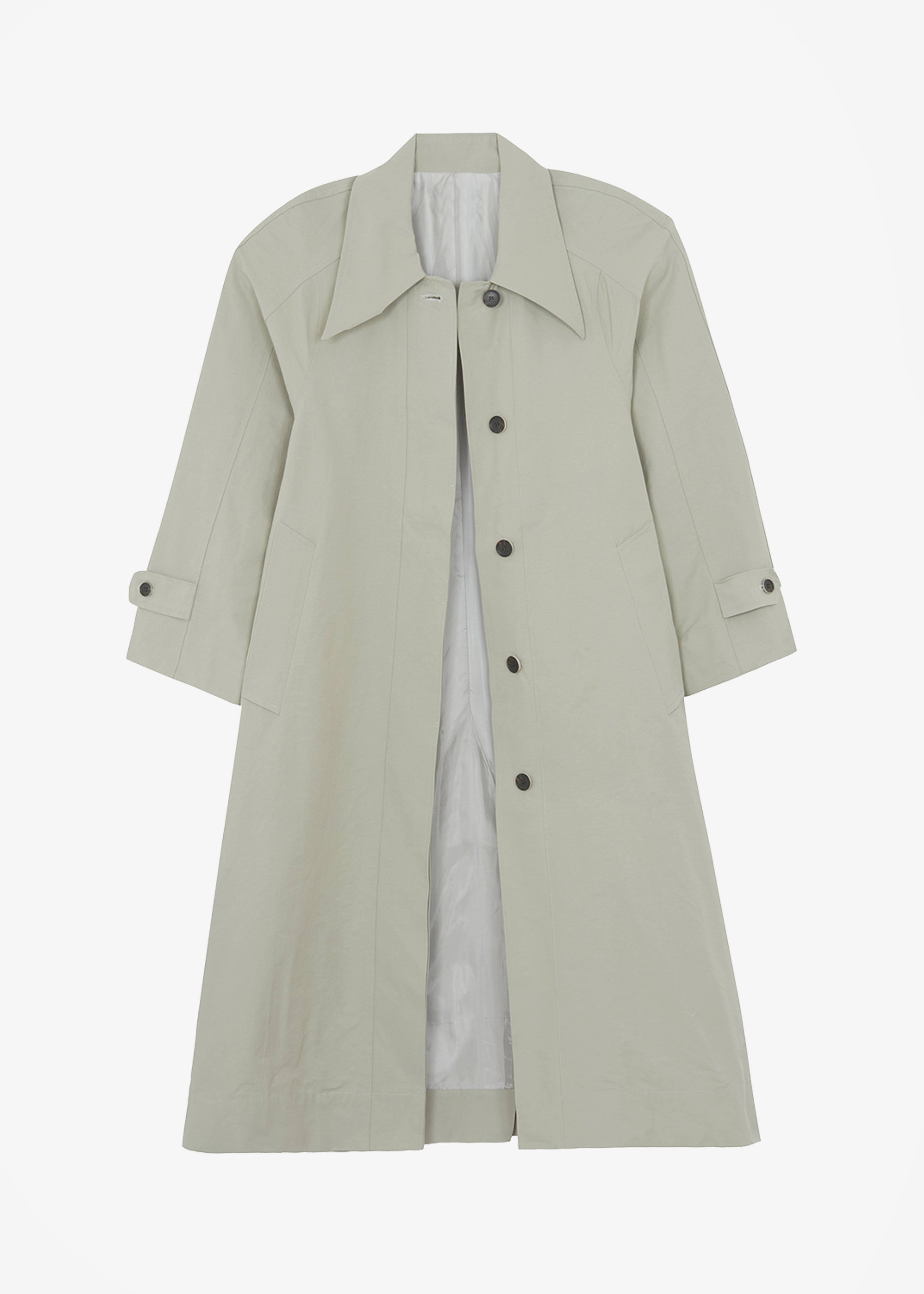 Tal Trench Coat - Pale Khaki – The Frankie Shop