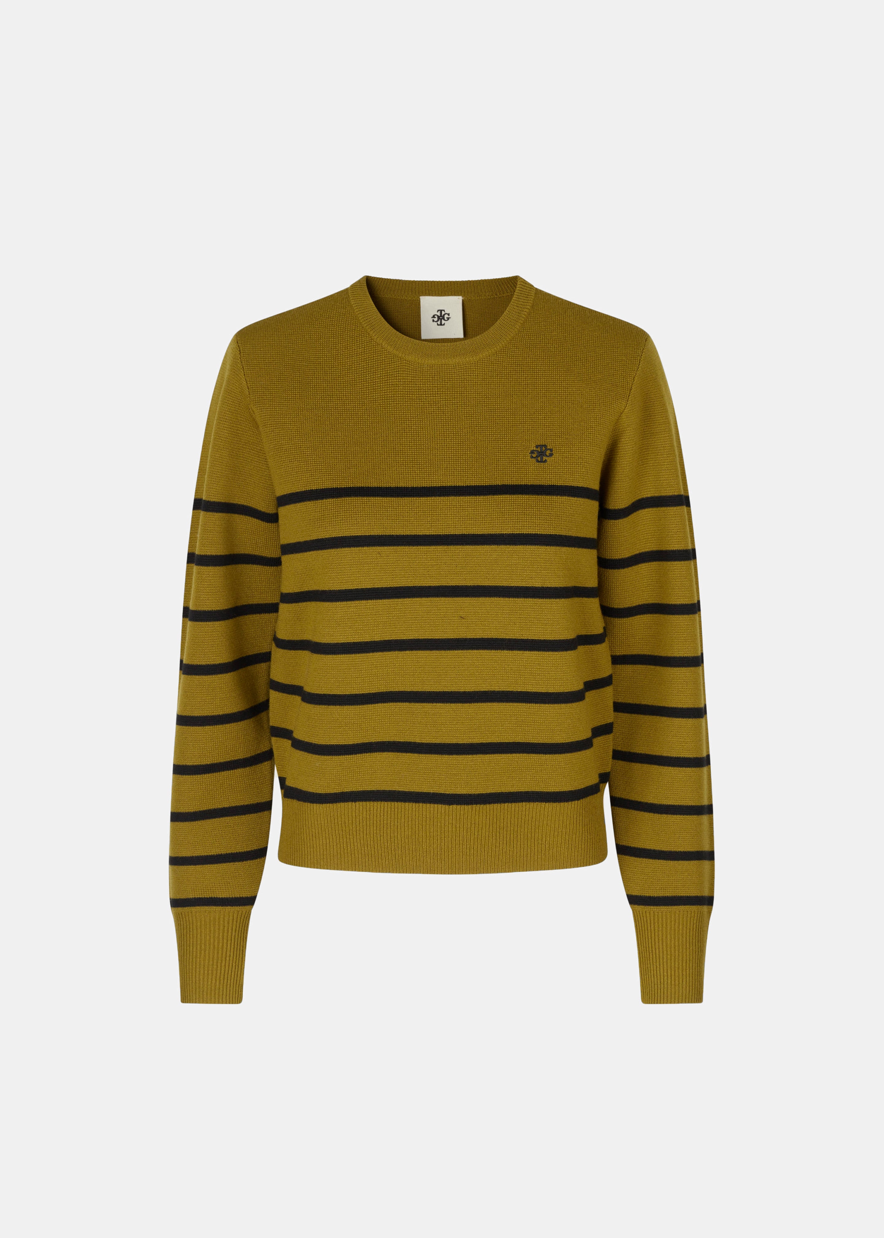 The Garment St Moritz Sweater - Mustard/Black Stripes - 7
