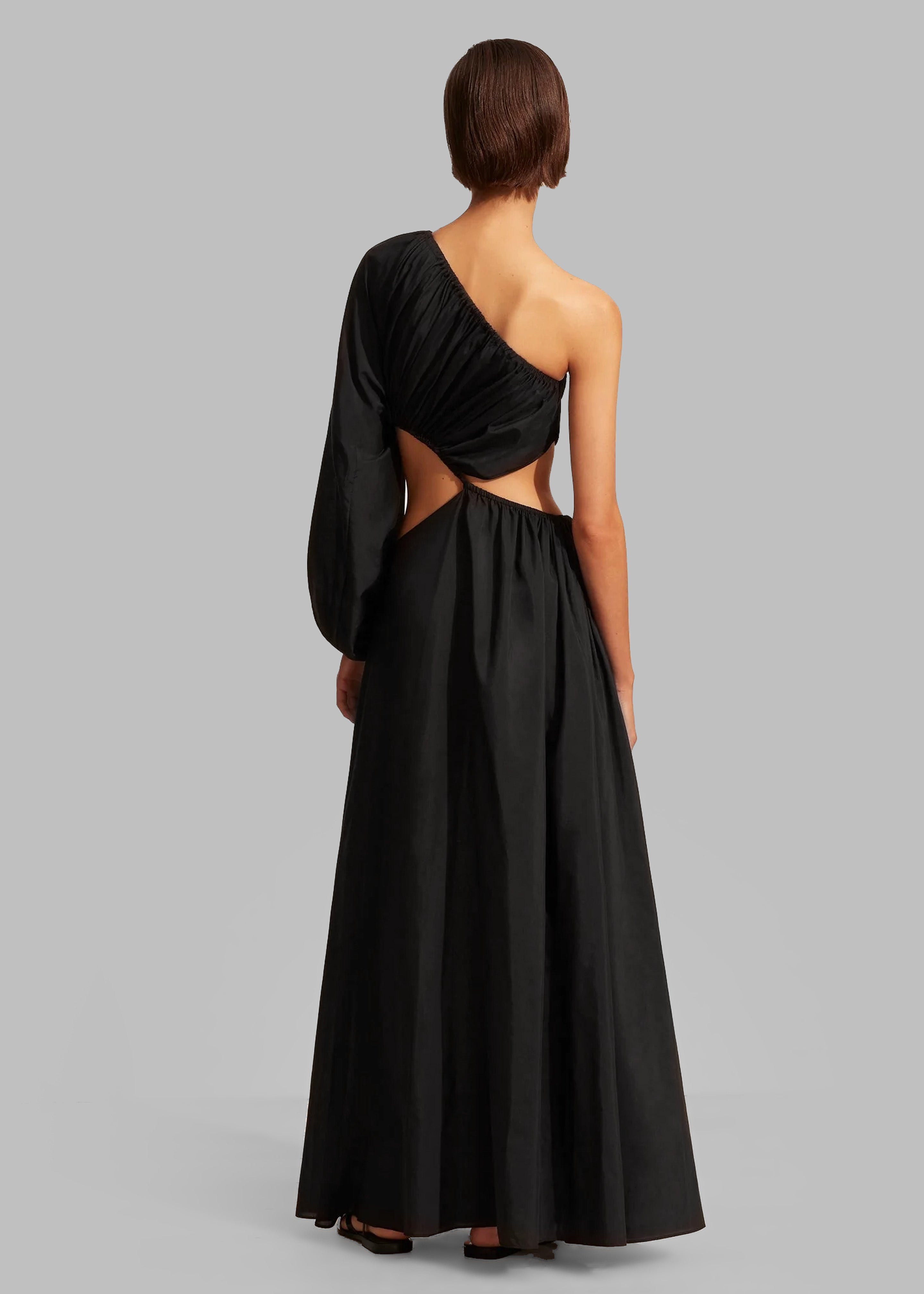 Matteau Asymmetric Wave Dress - Black - 4