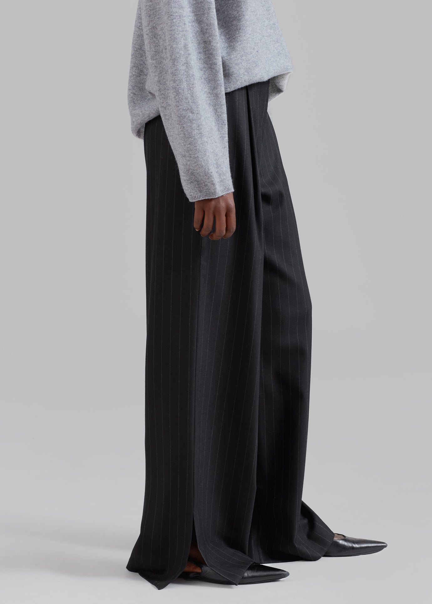 The Garment Chicago Pants - Black Pinstripe - 1
