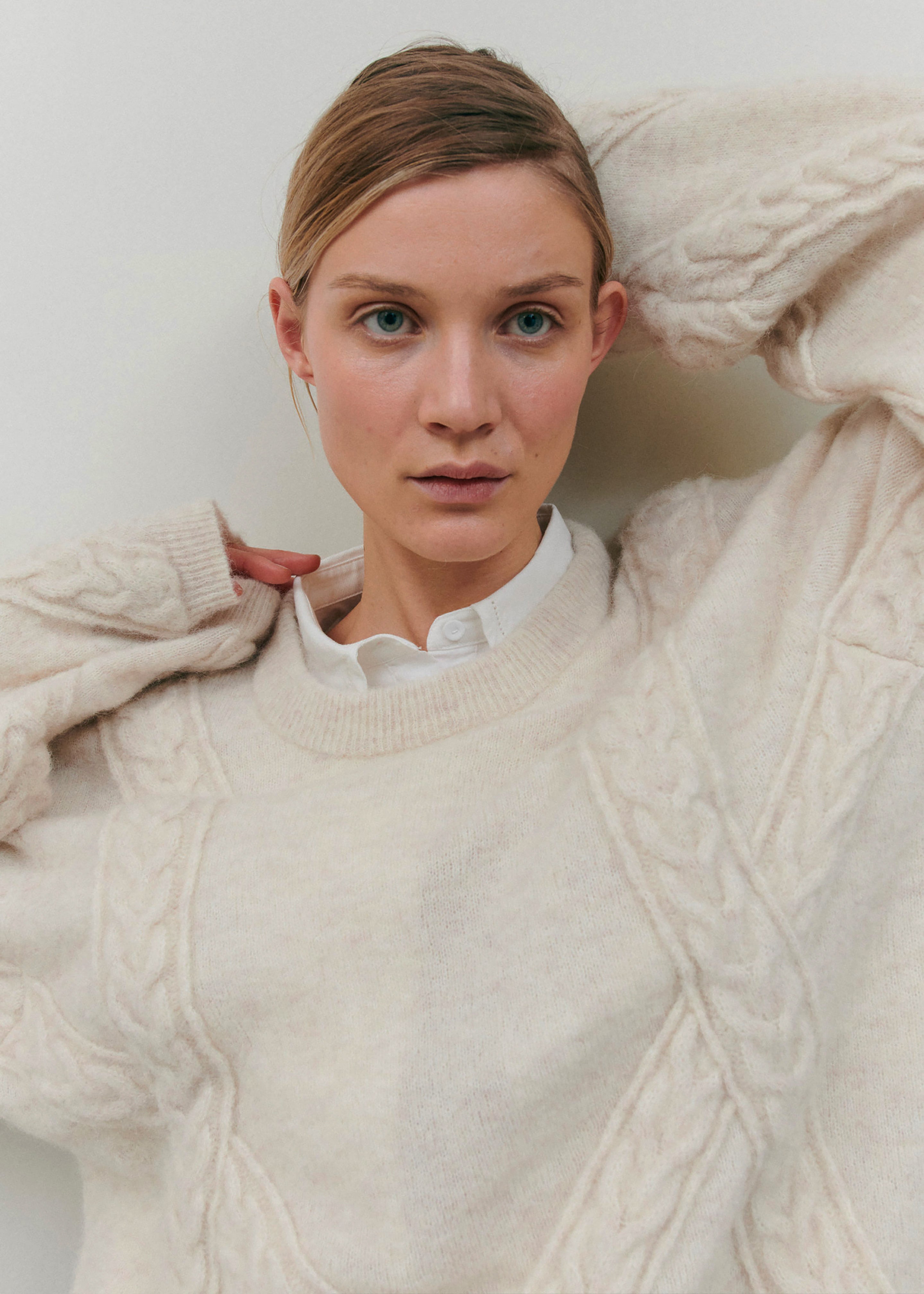 The Garment Courchevel Cable Knit - Oatmeal - 3