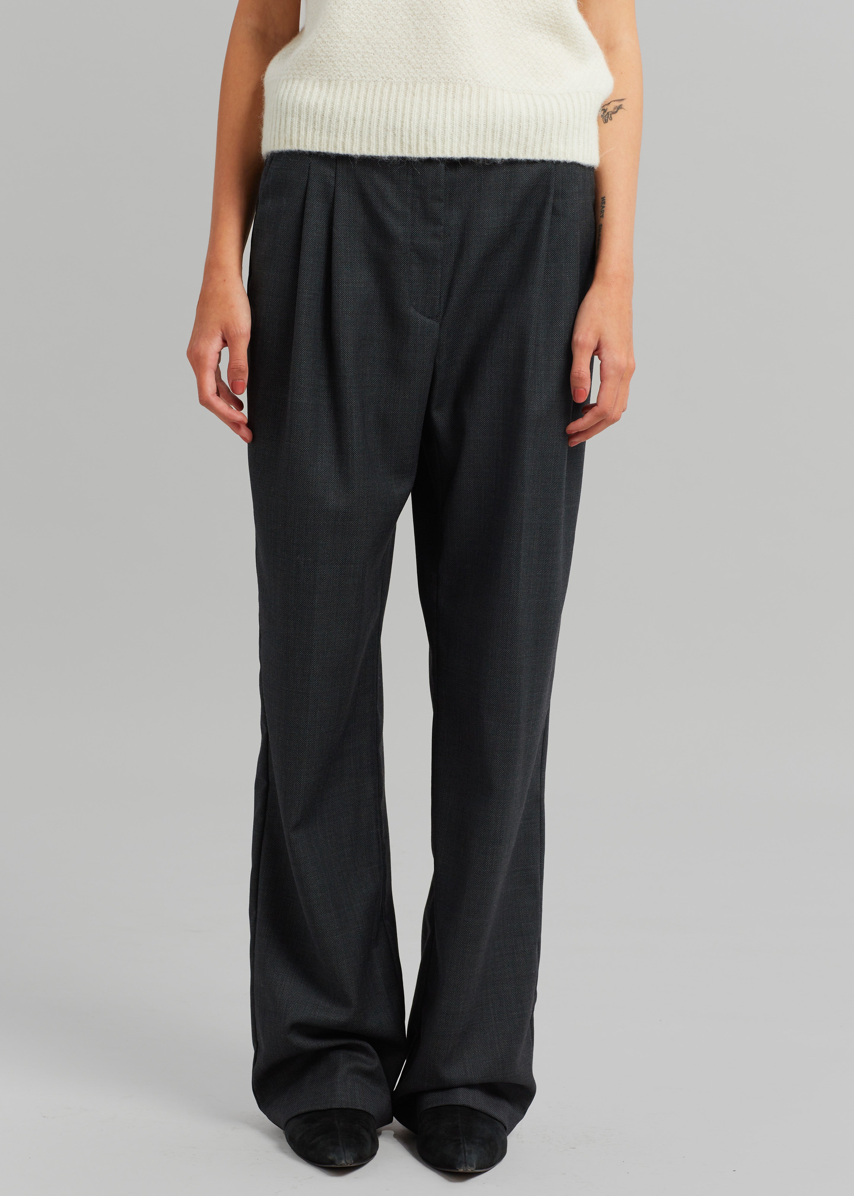 The Garment Princeton Pleat Pants - Grey - 2