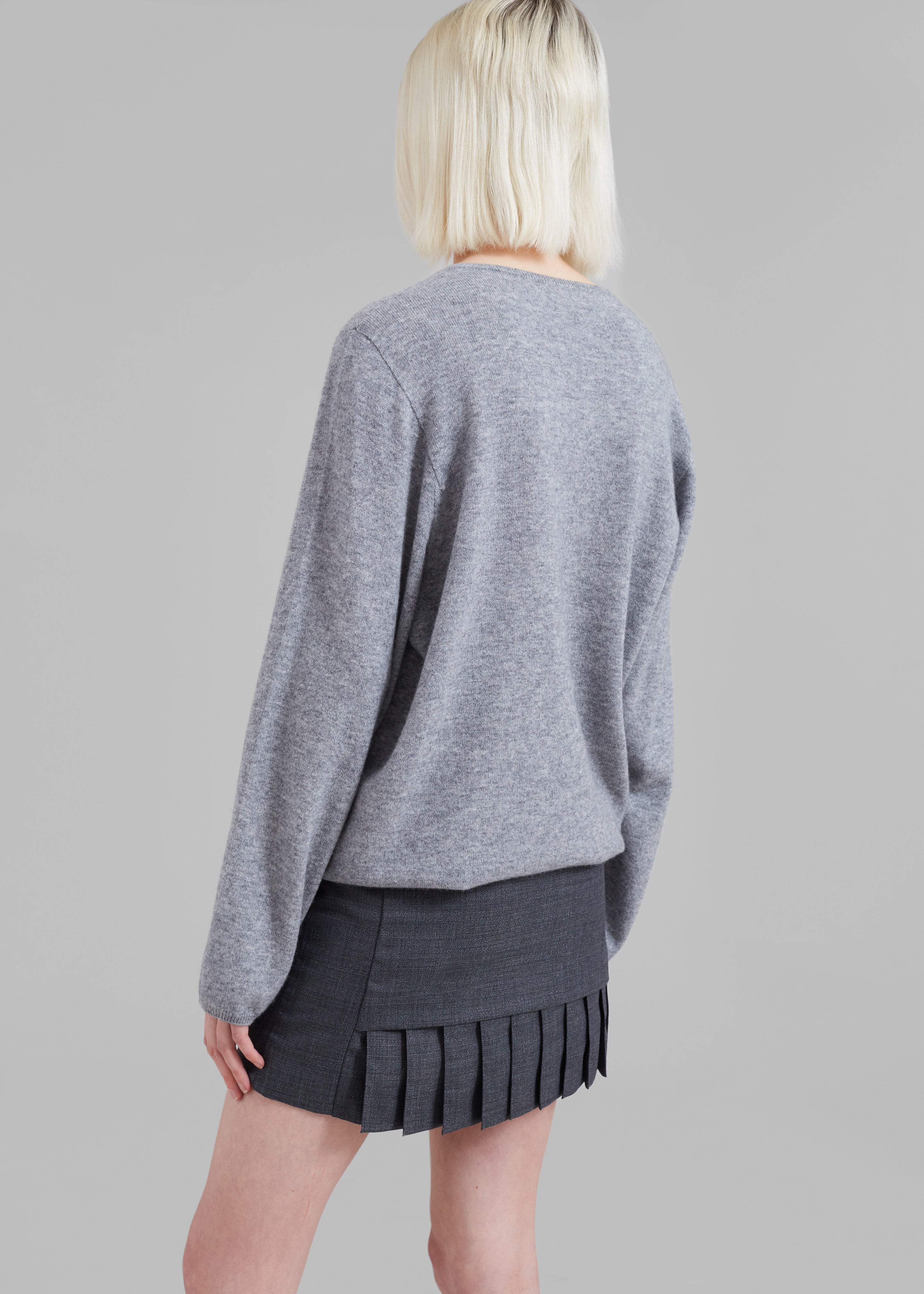 The Garment Windsor Mini Skirt - Grey Melange - 4