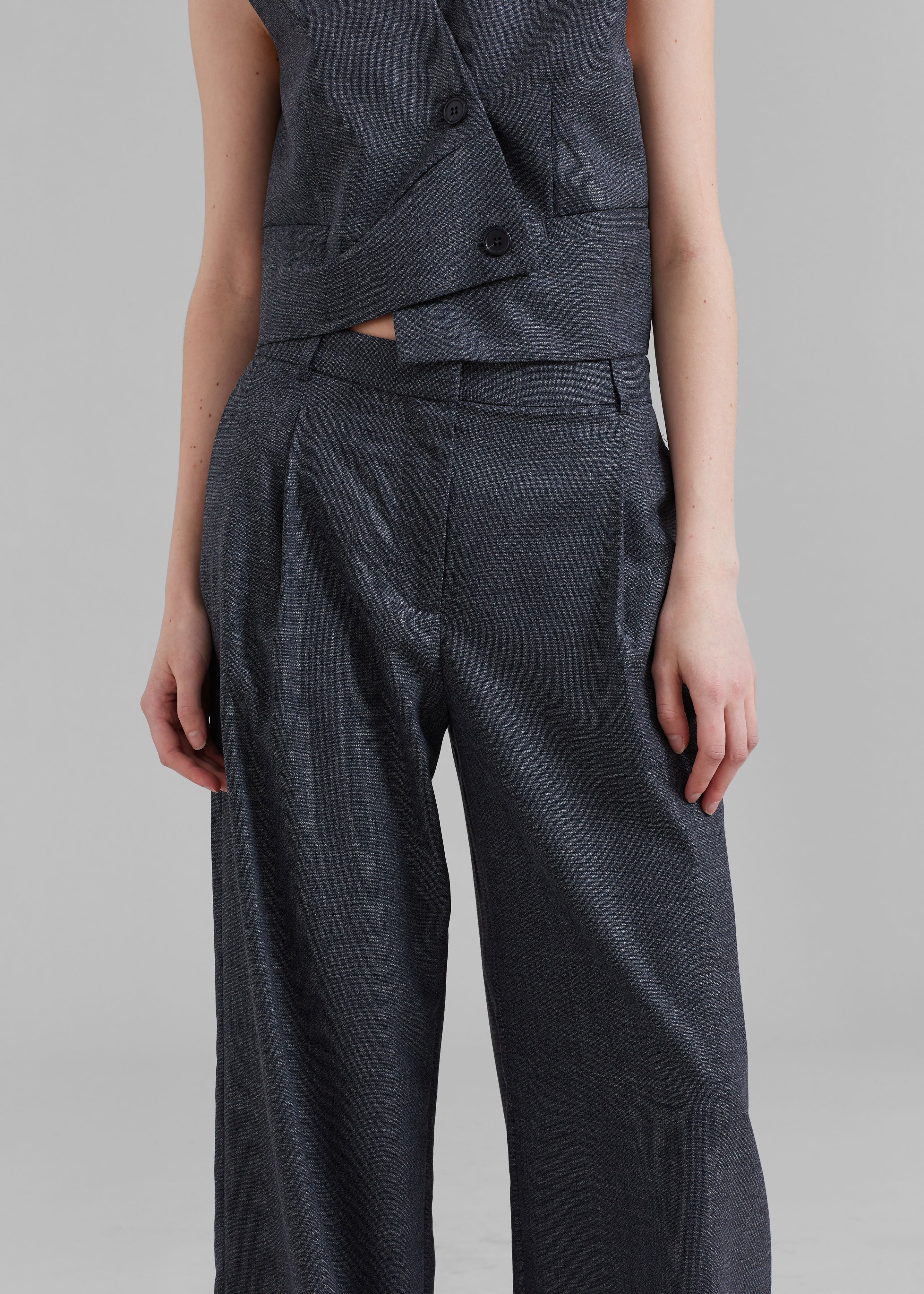 The Garment Windsor Pants - Grey Melange - 3